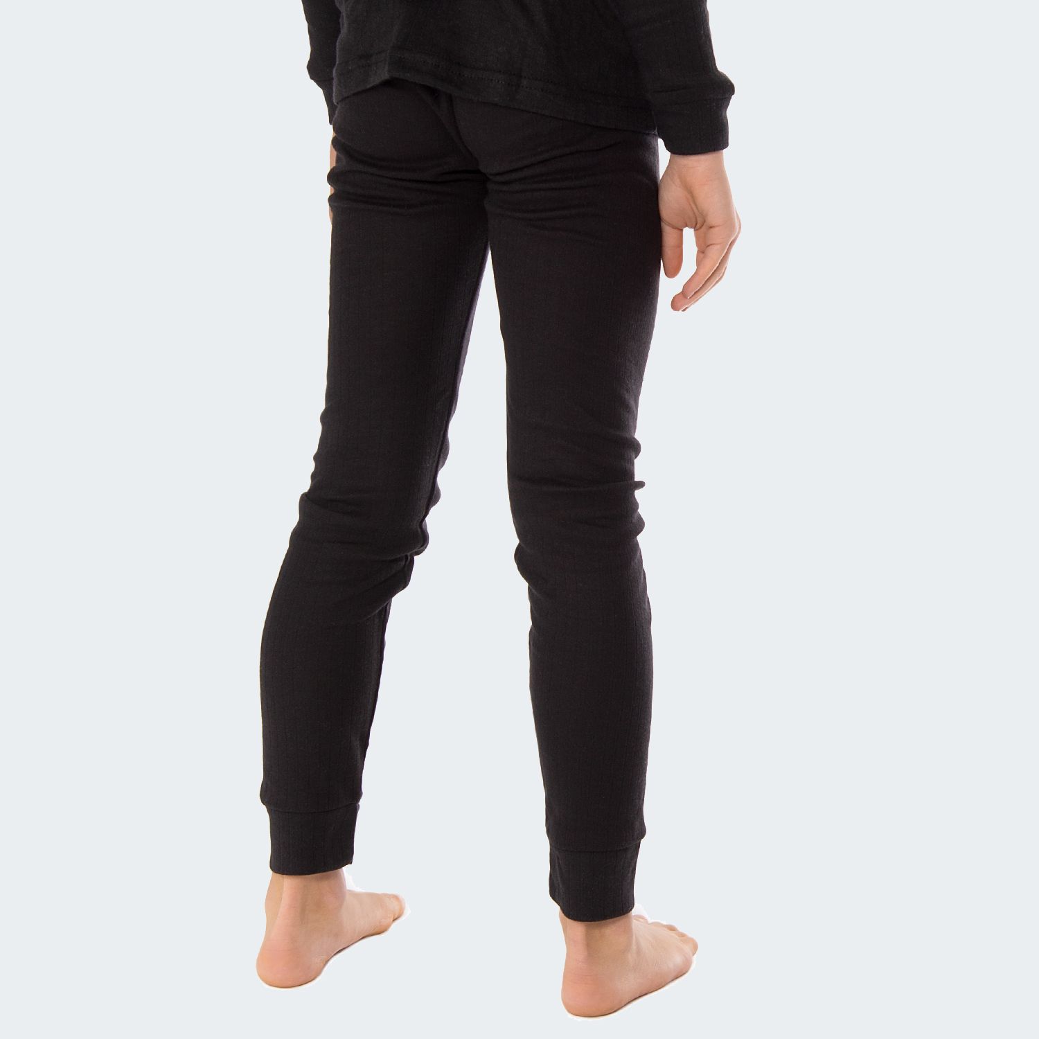Black Snake Cuddle Schwarz 2er-Pack Kinder Thermounterhose