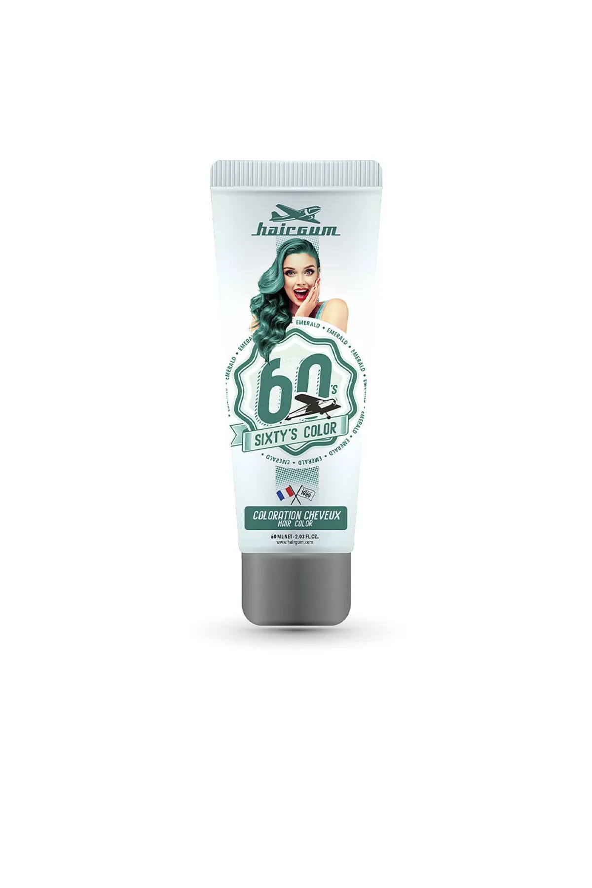 HAİRGUM  Sixty's Color Haarfarbe #emerald 60 ml