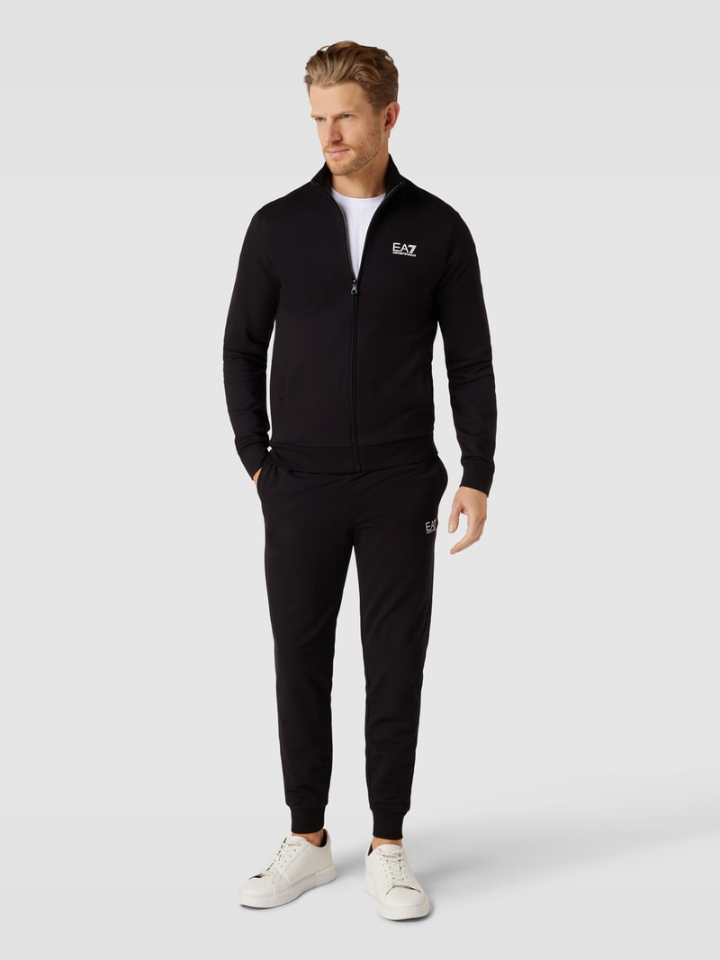 Trainingsanzug mit Label-Details in schwarz
