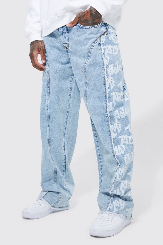Lockere zerrissene Jeans