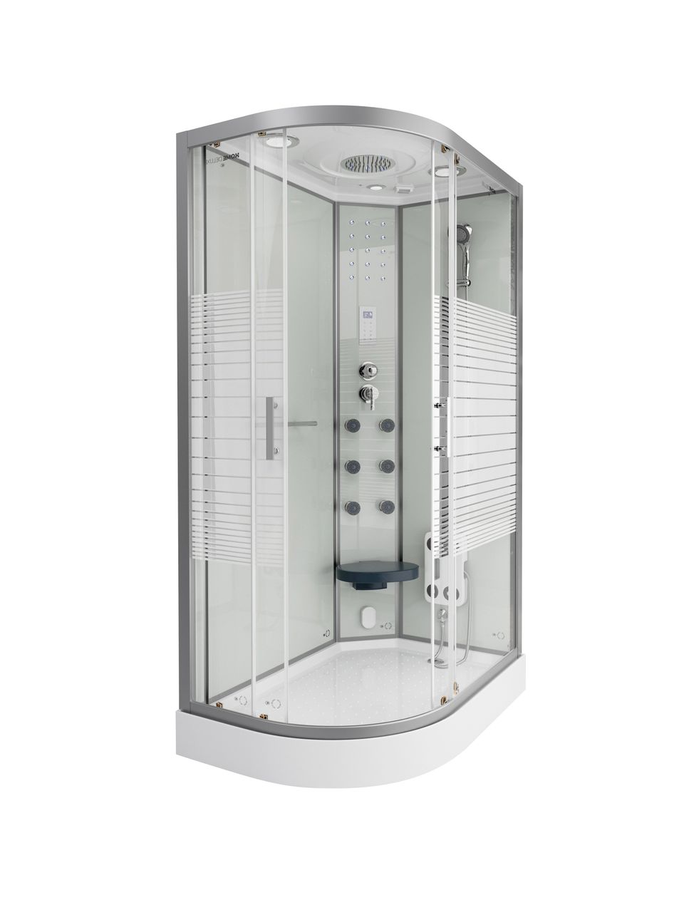 Home Deluxe Dampfdusche WHITE PEARL - 120 x 80 cm Links