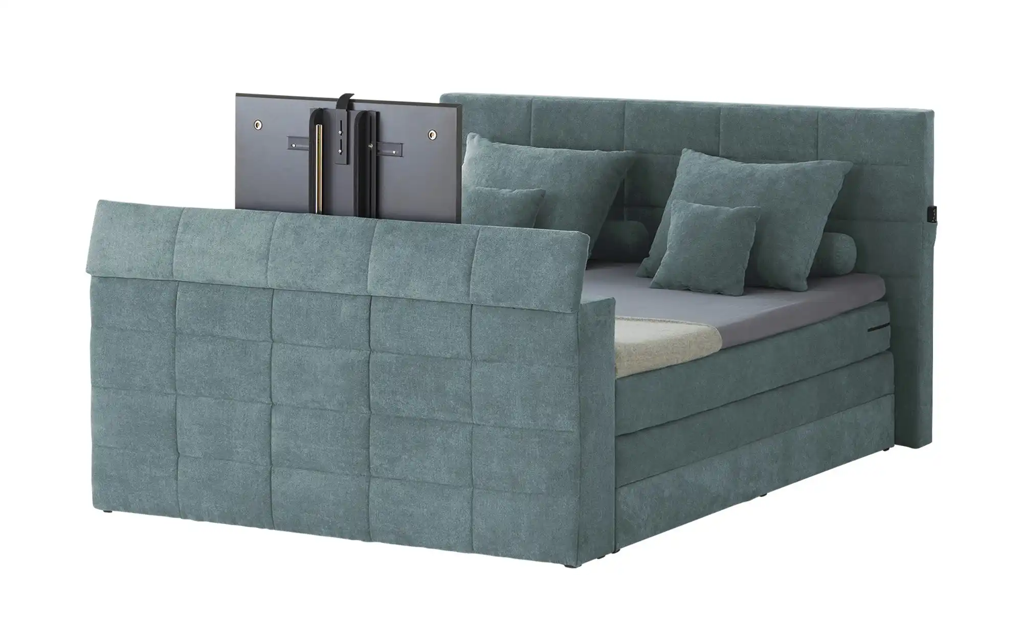 Primo TV-Boxspringbett mit motorischer TV-Halterung Dillon