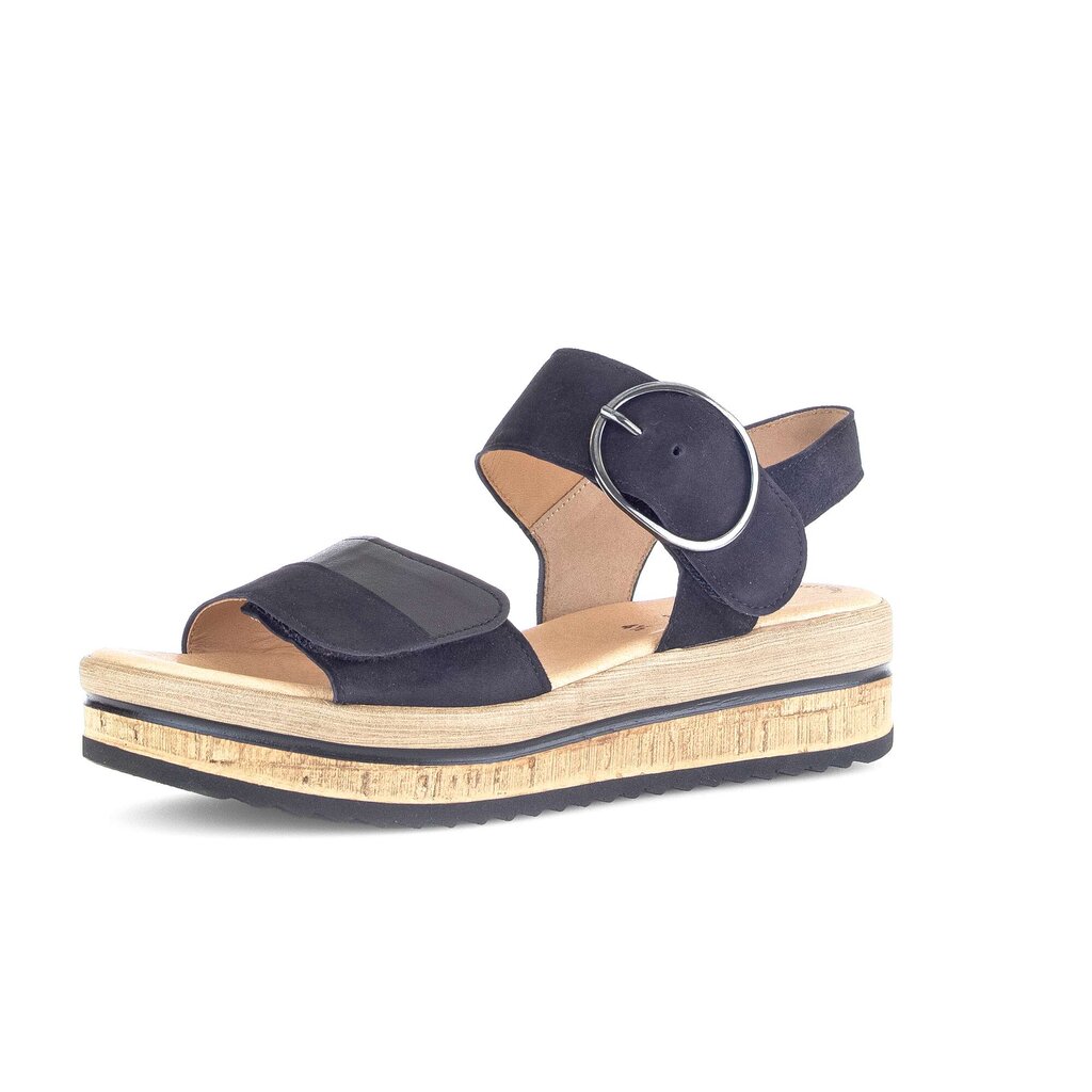 Gabor fashion Plateau Sandale blau
