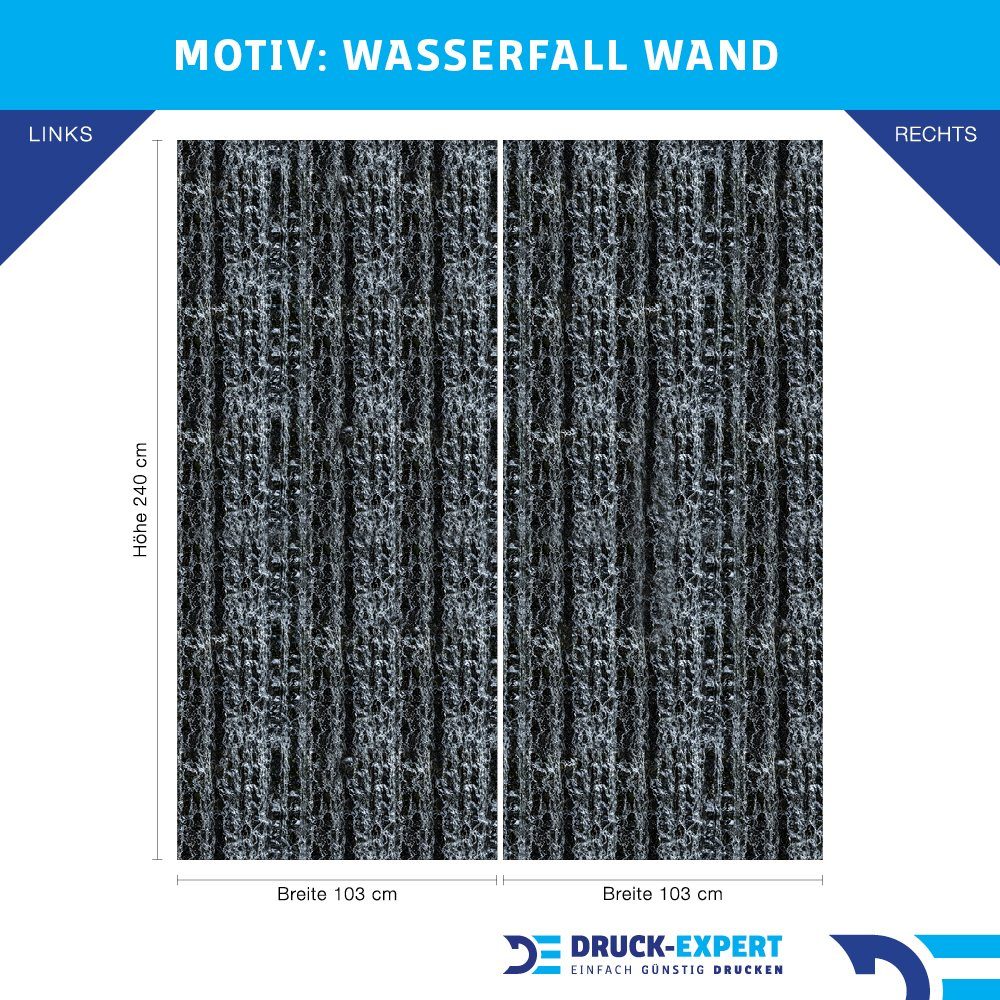 DRUCK-EXPERT Duschrückwand Premium Duschrückwand - langlebiger Fliesensticker aus 0,4 mm selbstklebenden Hart-PVC