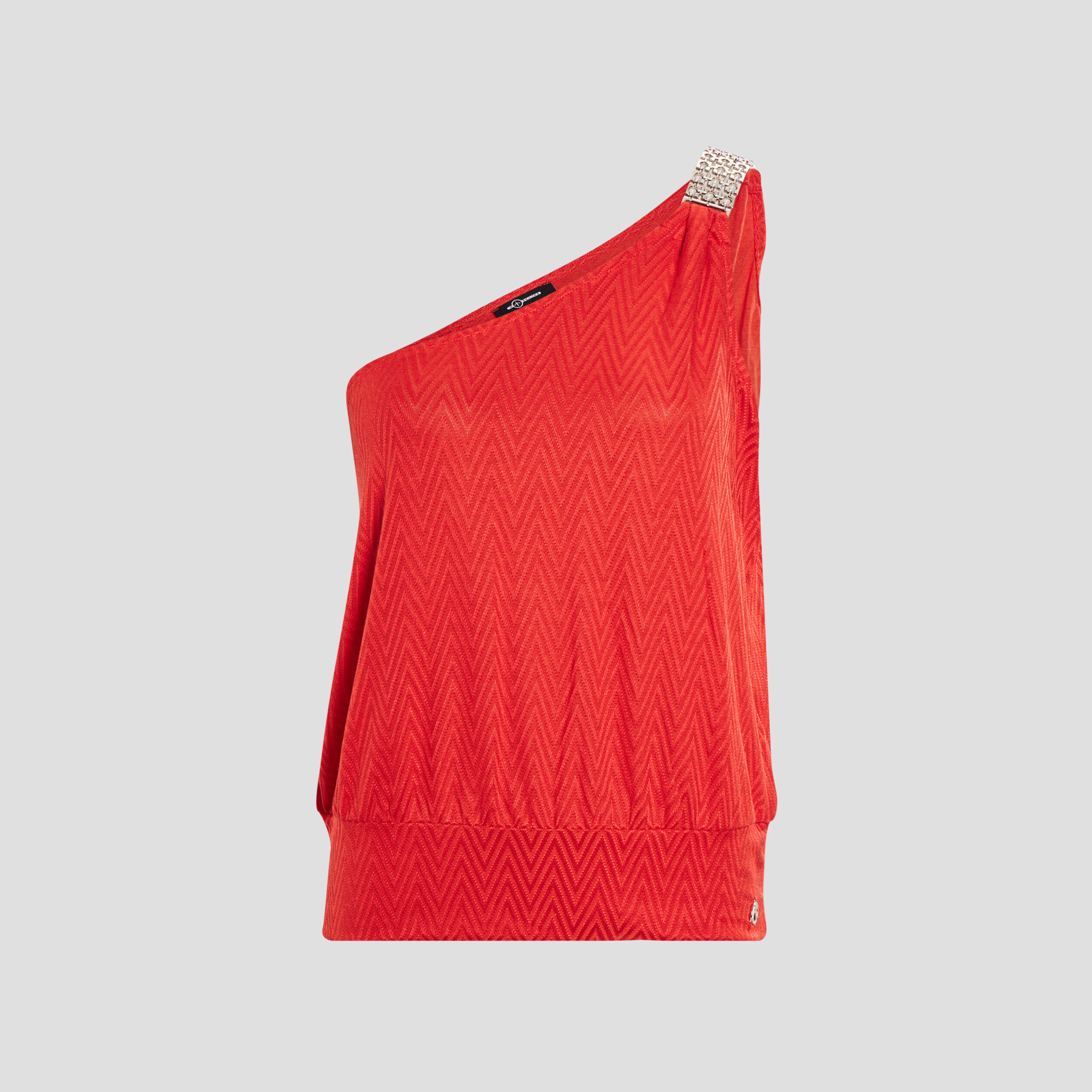 Débardeur une épaule rouge femme | La Halle