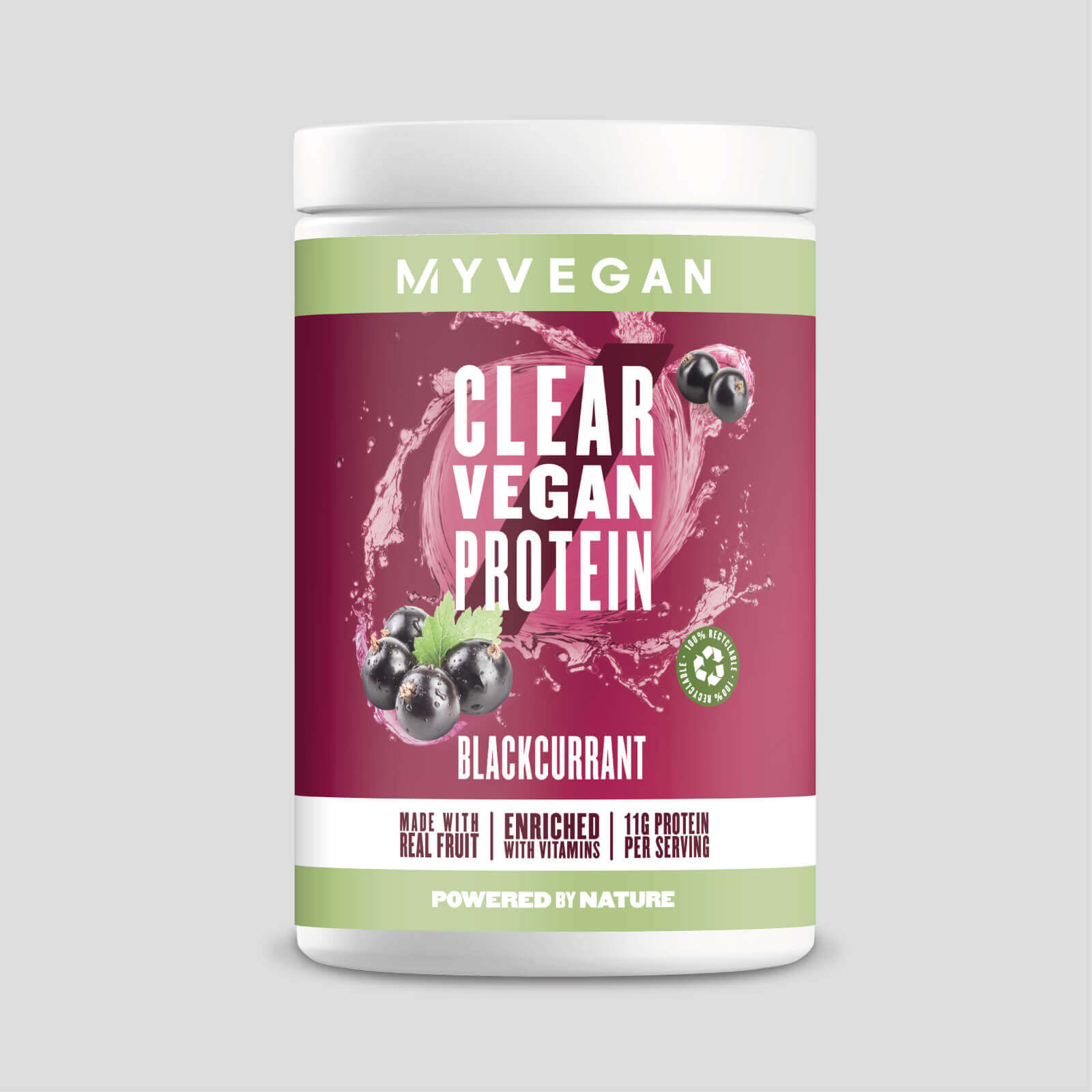 Myvegan Clear Vegan Protein, Blackcurrant, 640g