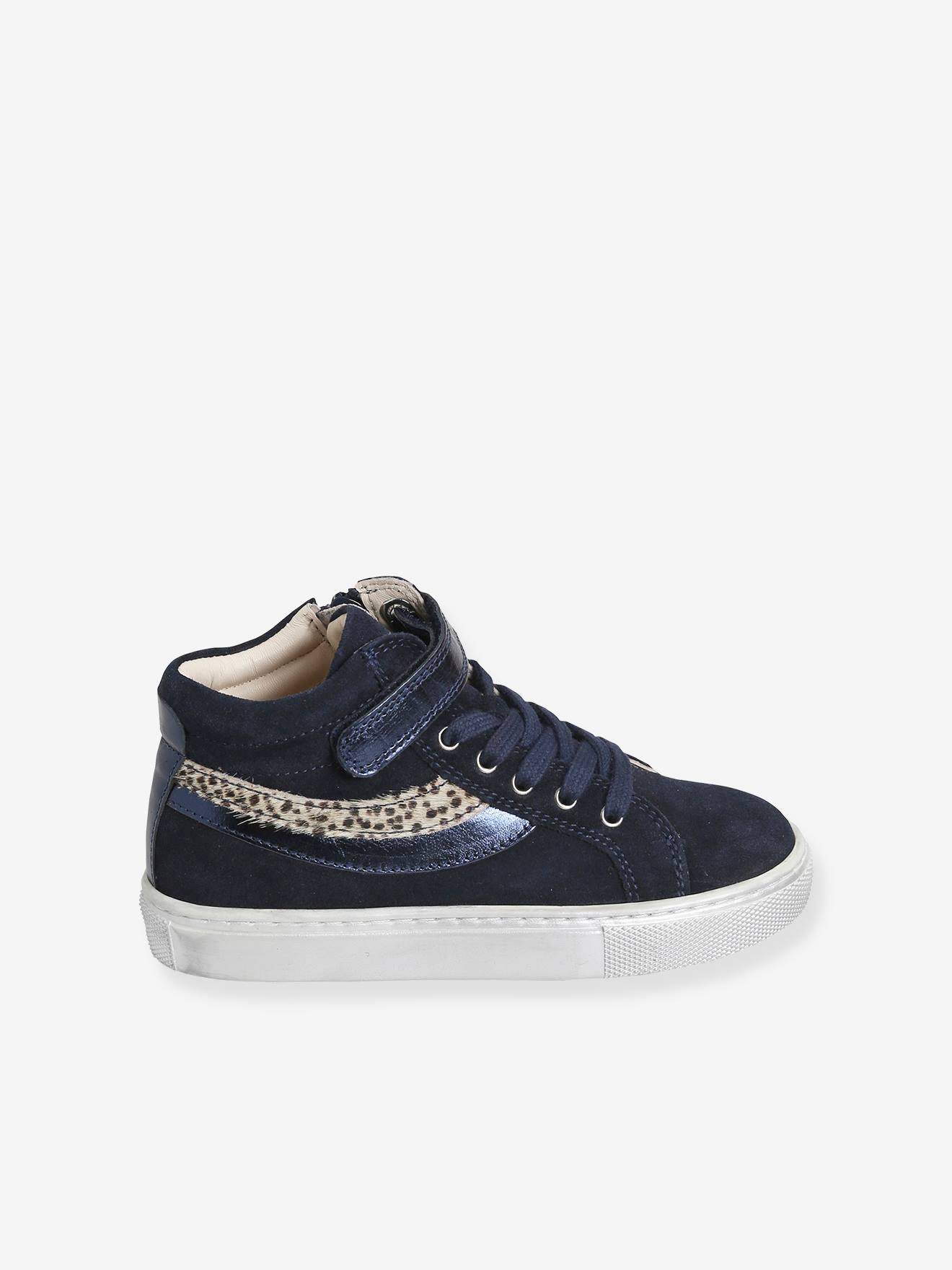 Vertbaudet Hohe Mädchen Sneakers - marine