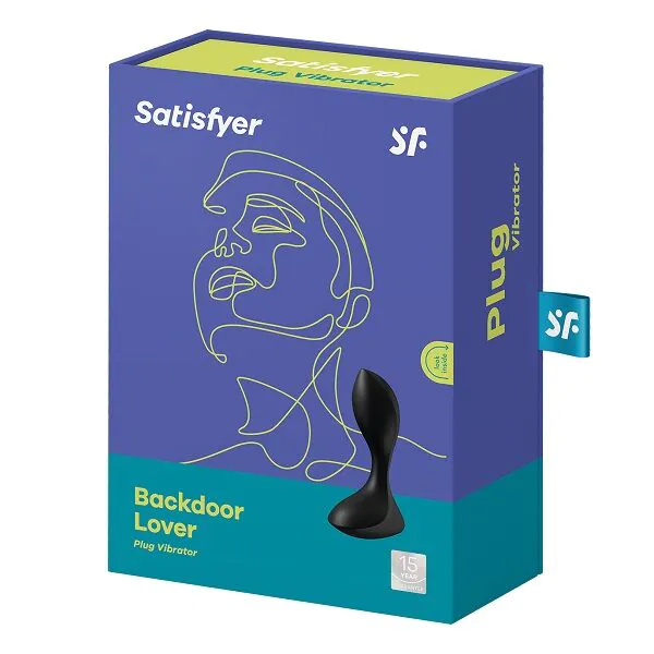 Satisfyer Bagdørs Lover Massager Sort