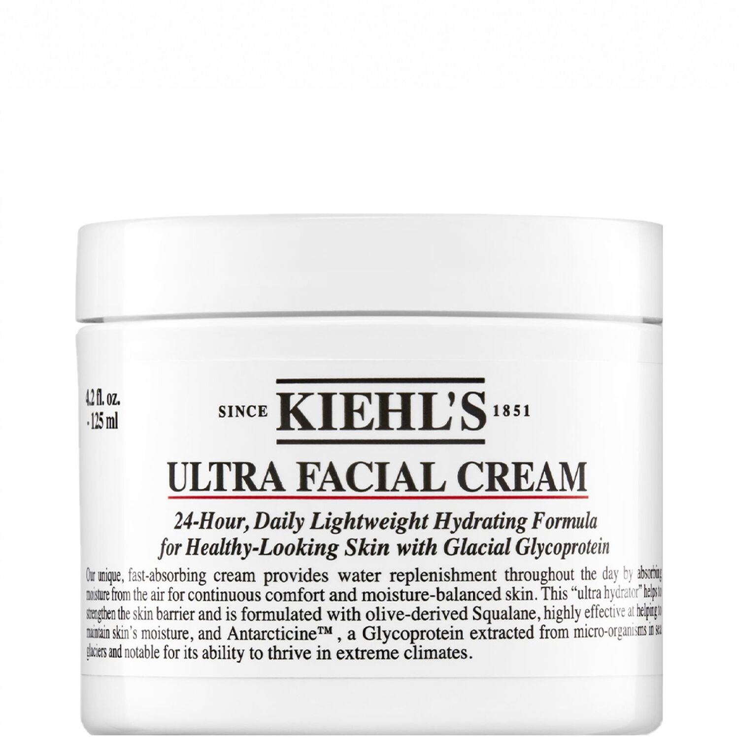 kiehl's Ultra Facial Cream Crème légère hydratante - peaux normales à sèches