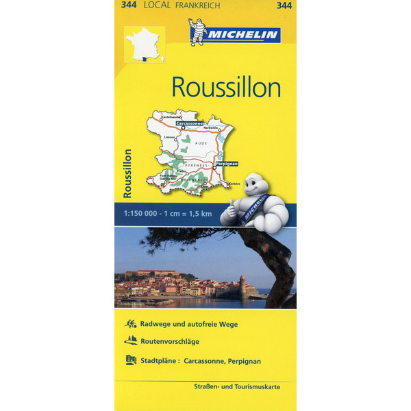 Michelin Roussillon - Straßenkarte