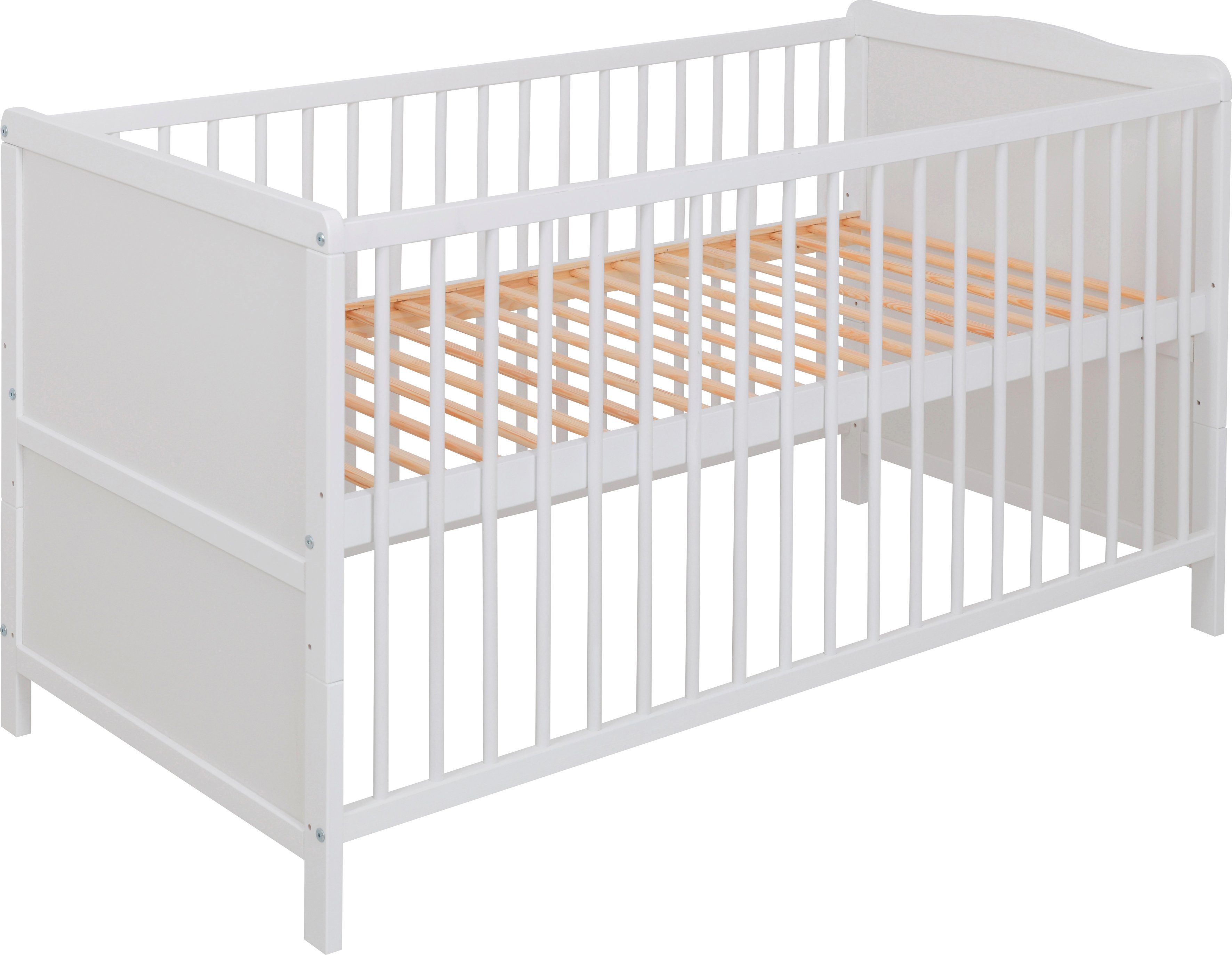 Lüttenhütt Babybett Lüttenhütt Joris, 70/140 cm, umbaubar zum Juniorbett