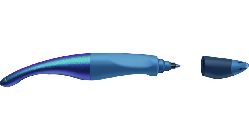 STABILO® EASYoriginal Ergonomischer Tintenroller für Linkshänder Holograph Edition blau blau