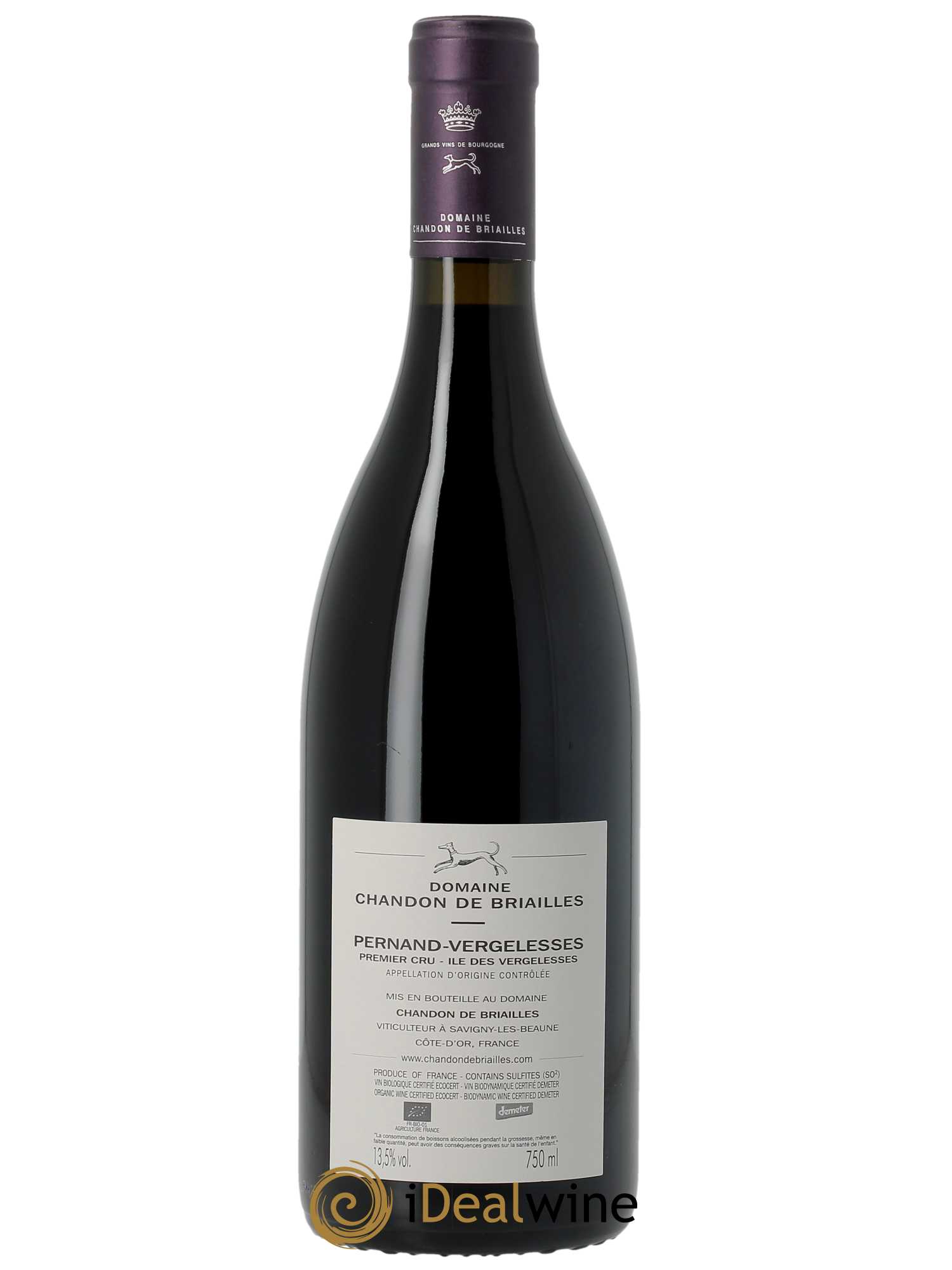 Pernand-Vergelesses 1er Cru Ile des Vergelesses Chandon de Briailles  2018 - Lot de 1 Bouteille