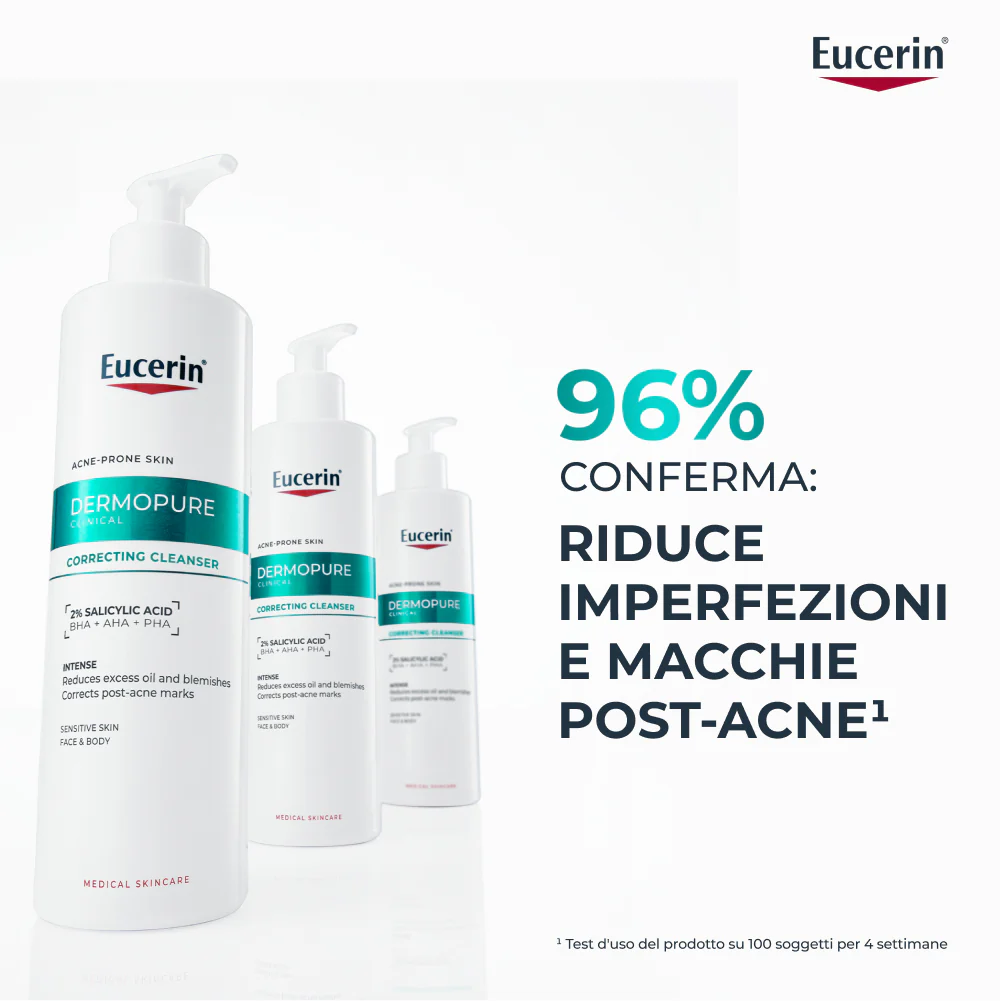 Limpiador facial de triple acción Dermopure: gel limpiador facial, gel facial antiimperfecciones, gel facial antimanchas.