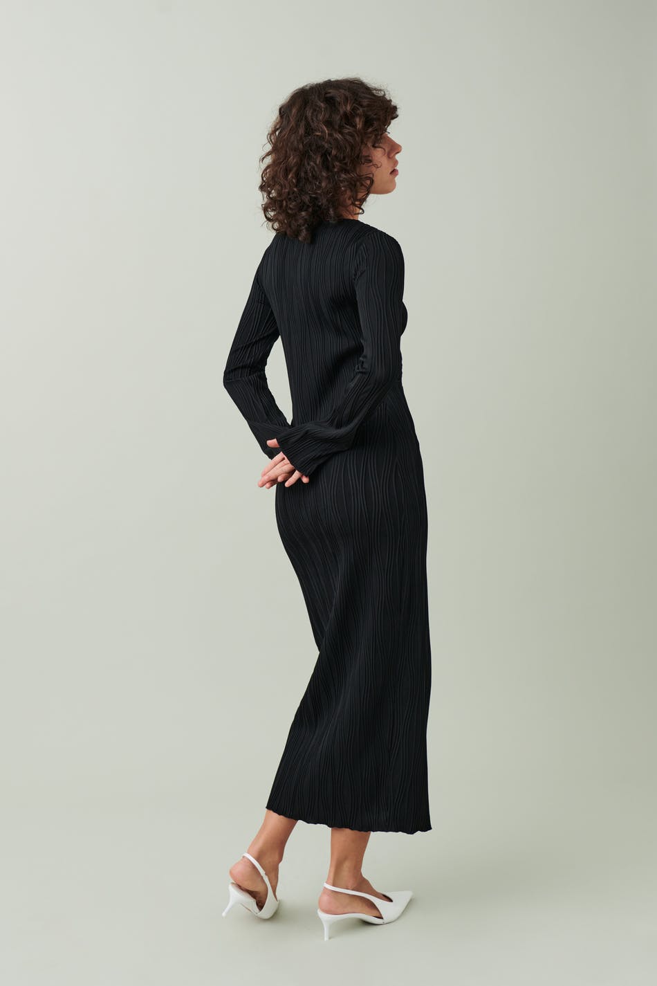 Textured maxi dress