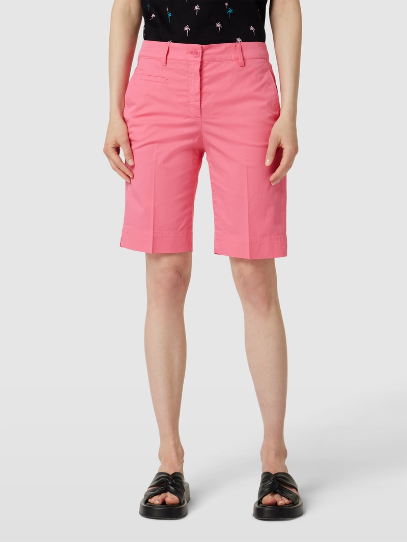 Chino-Shorts mit Bügelfalten Modell 'Marilyn' in rosa
