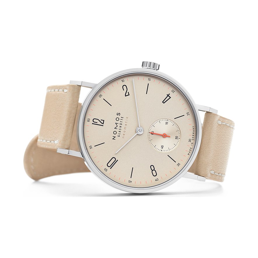 Nomos Glashütte Damenuhr Tangente neomatik champagner
