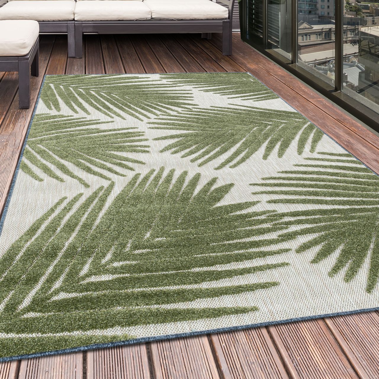 Ayyildiz Teppich, BAHAMA 5155, GREEN, 240 x 340 cm