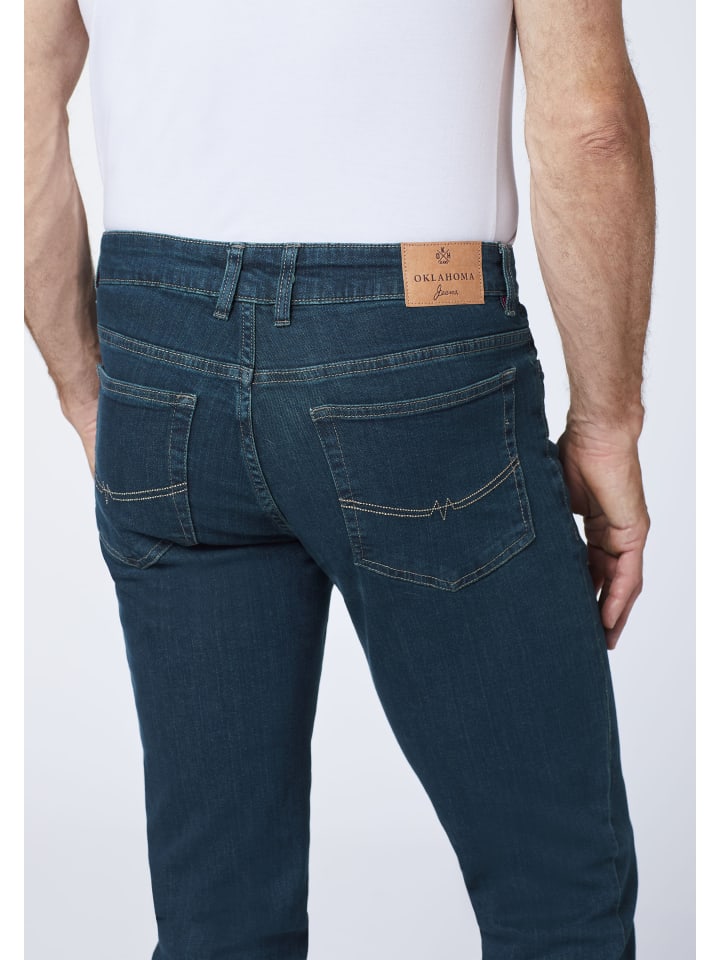 Oklahoma Jeans Jeans in Blau günstig kaufen