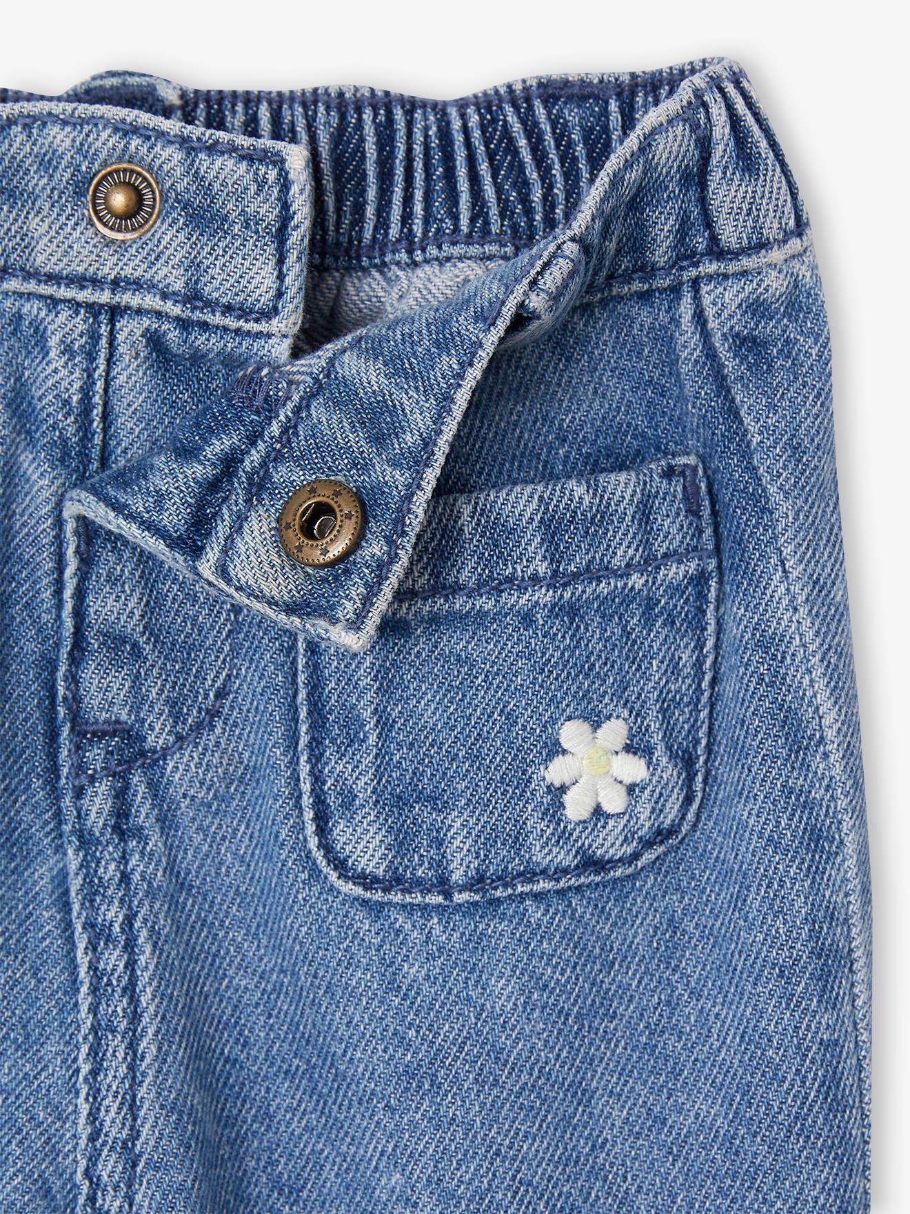 Vertbaudet Weite Baby Jeans - blue stone