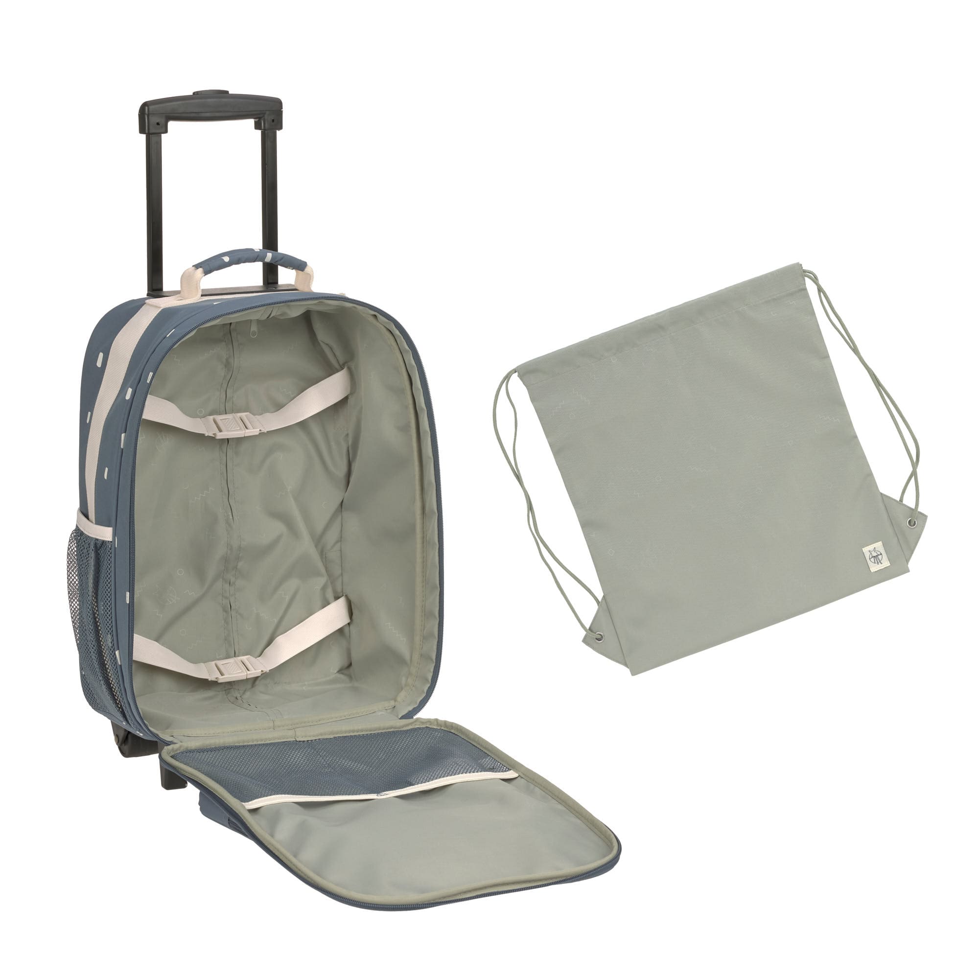 Kinderkoffer - Trolley Happy Prints, Dunkelblau