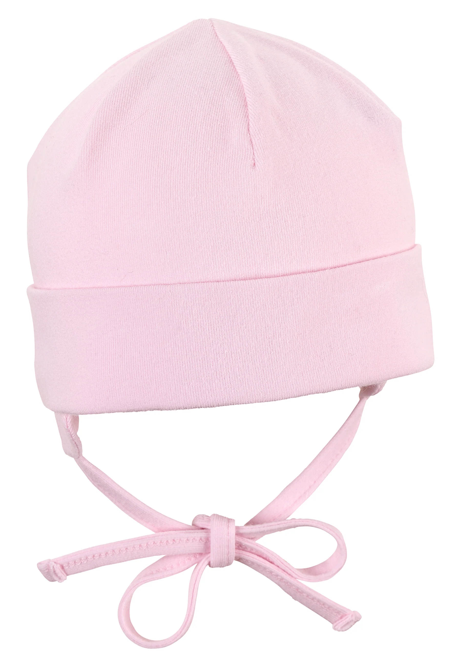 OCS Beanie aus Singlejersey Hellblau, Rosa u. Weiß