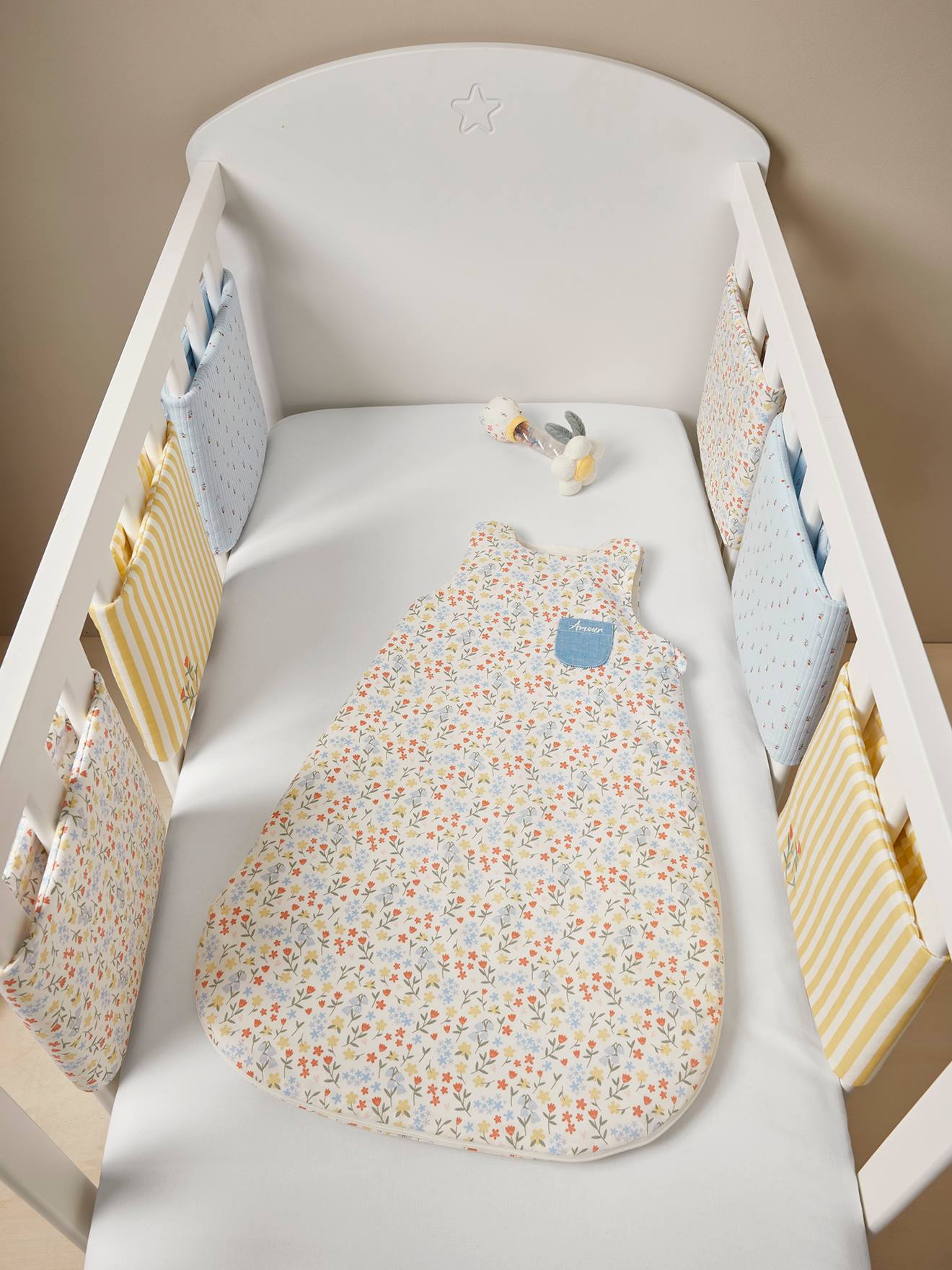 Vertbaudet Ärmelloser Baby Sommerschlafsack GIVERNY Oeko-Tex - mehrfarbig