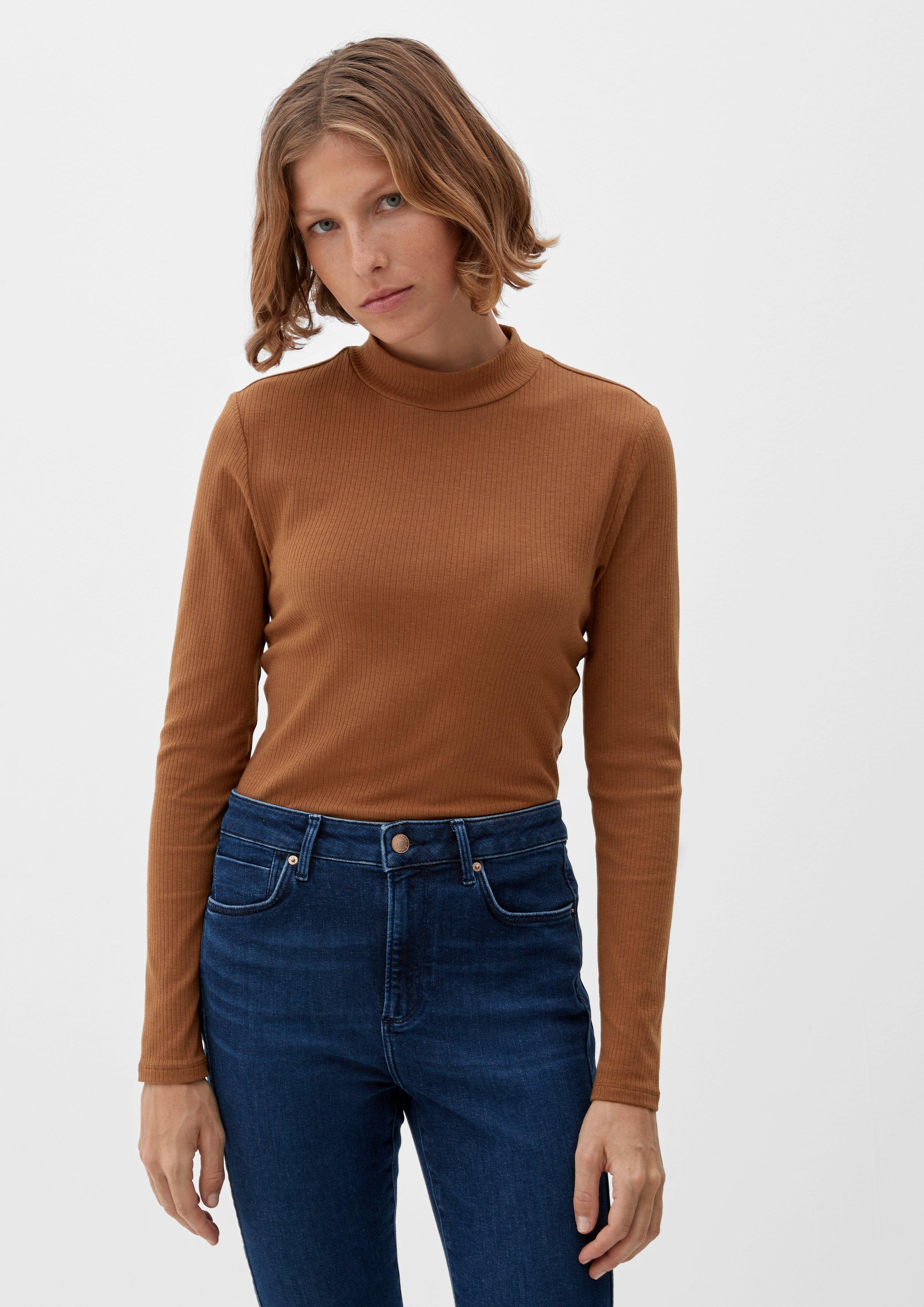 Longsleeve mit Stehkragen  2122270-8764