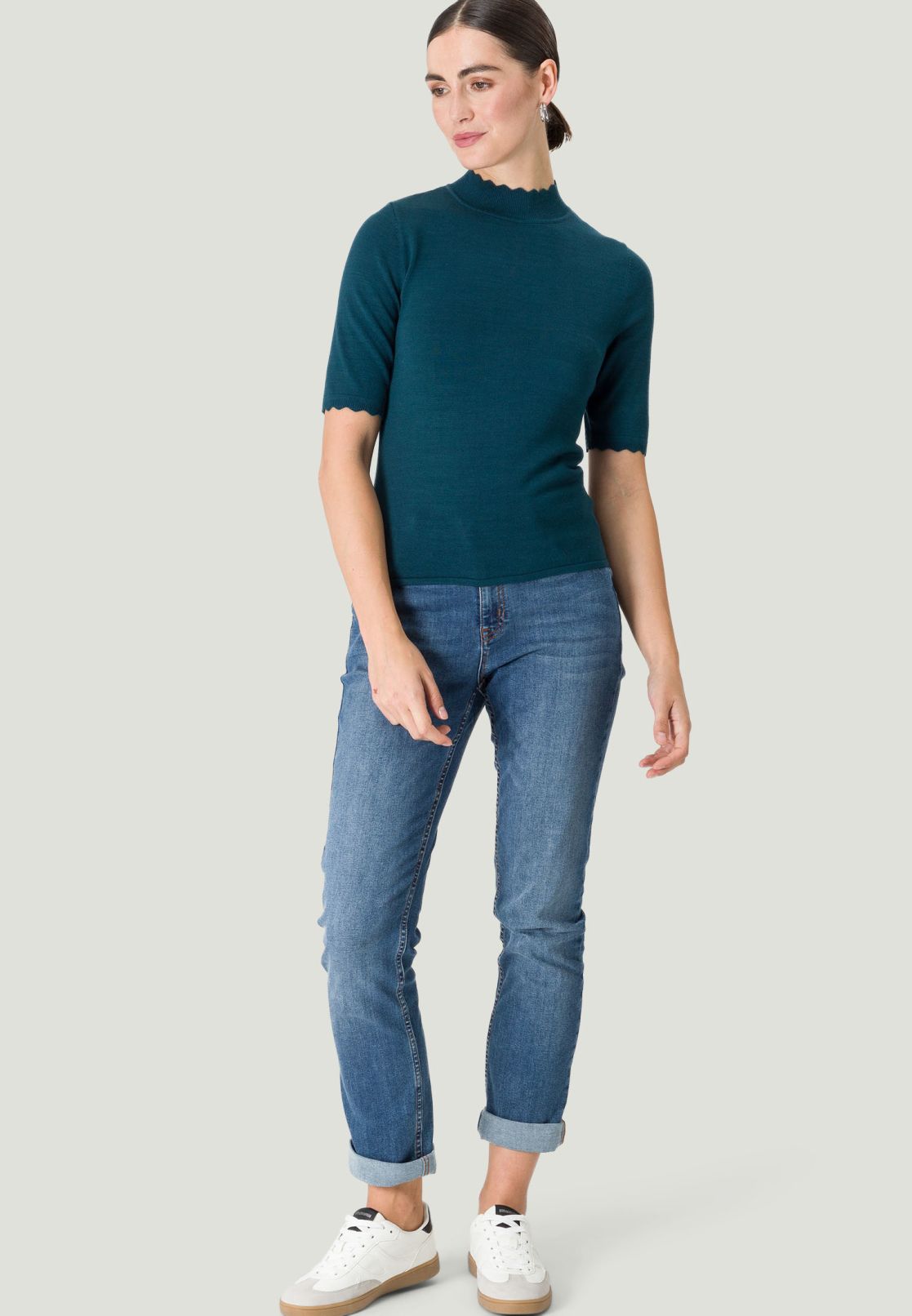 Pullover mit Stehkragen