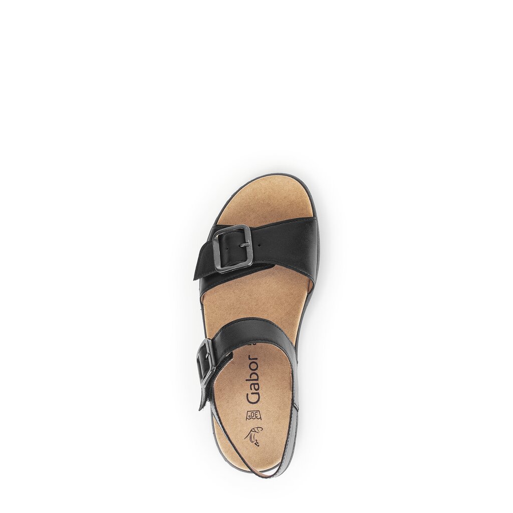 Gabor fashion Plateau Sandale schwarz