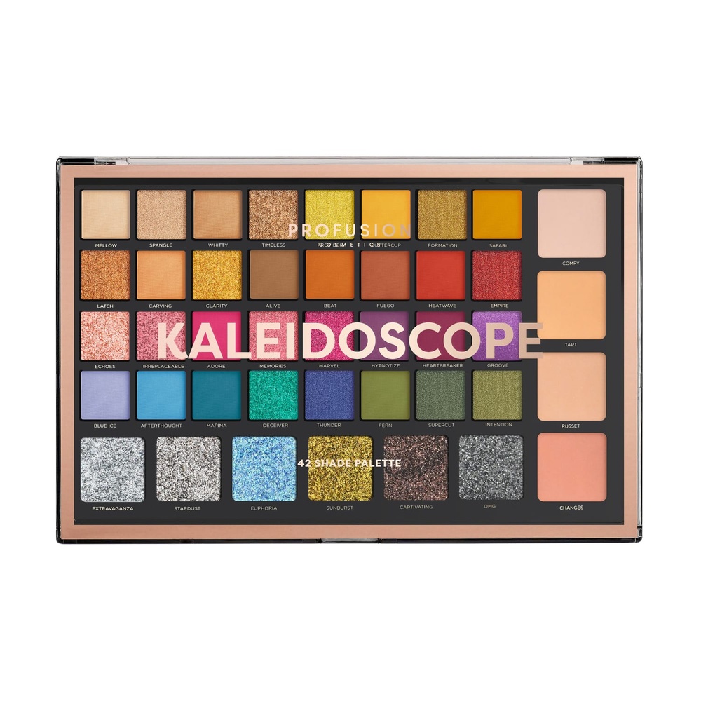 Profusion Cosmetics Palette Yeux  Kaleïdoscope Mega Artistry 42 teintes Palette de fards à paupières et de poudre de teint