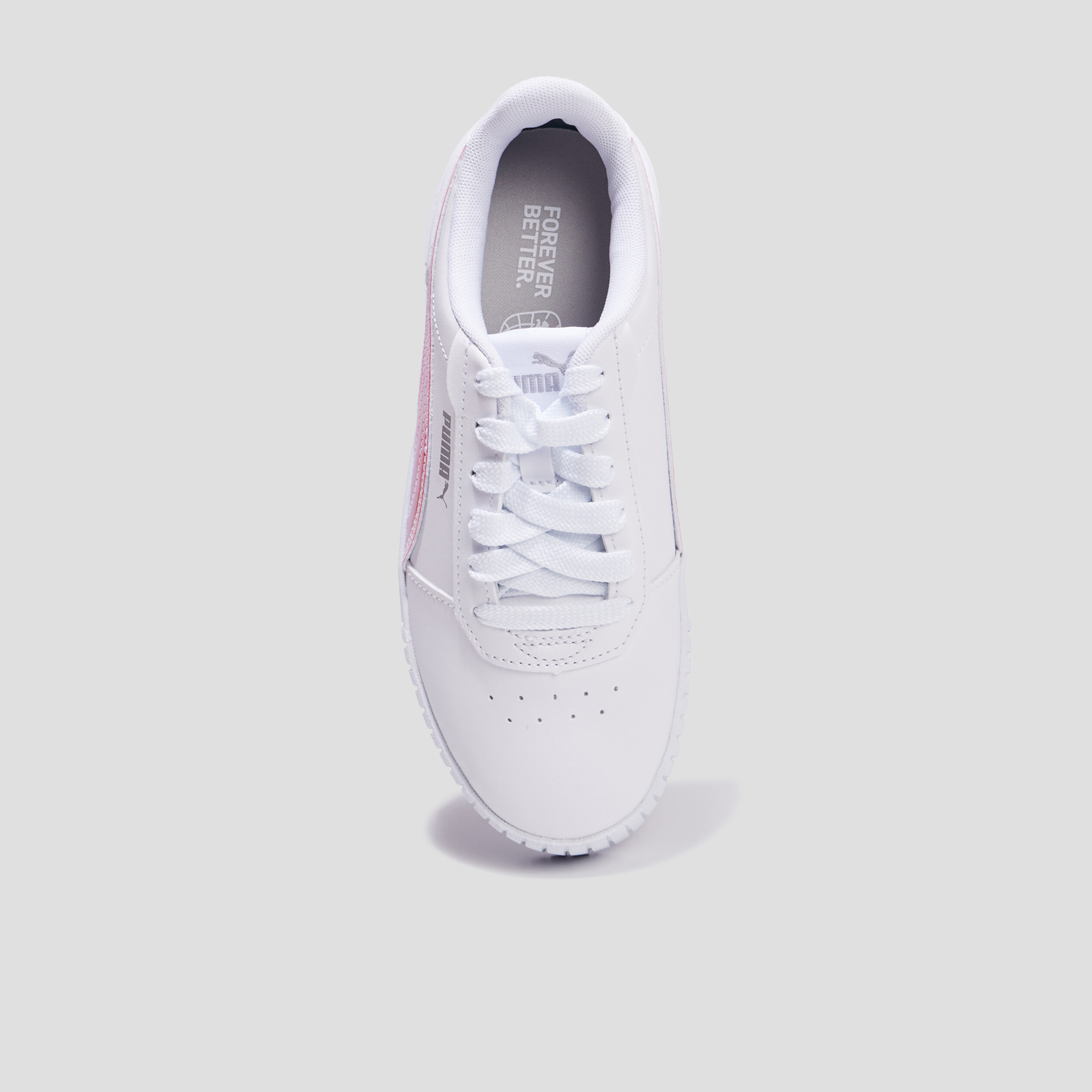 Tennis à lacets Puma Carina 2.0 Holo blanc fille | La Halle