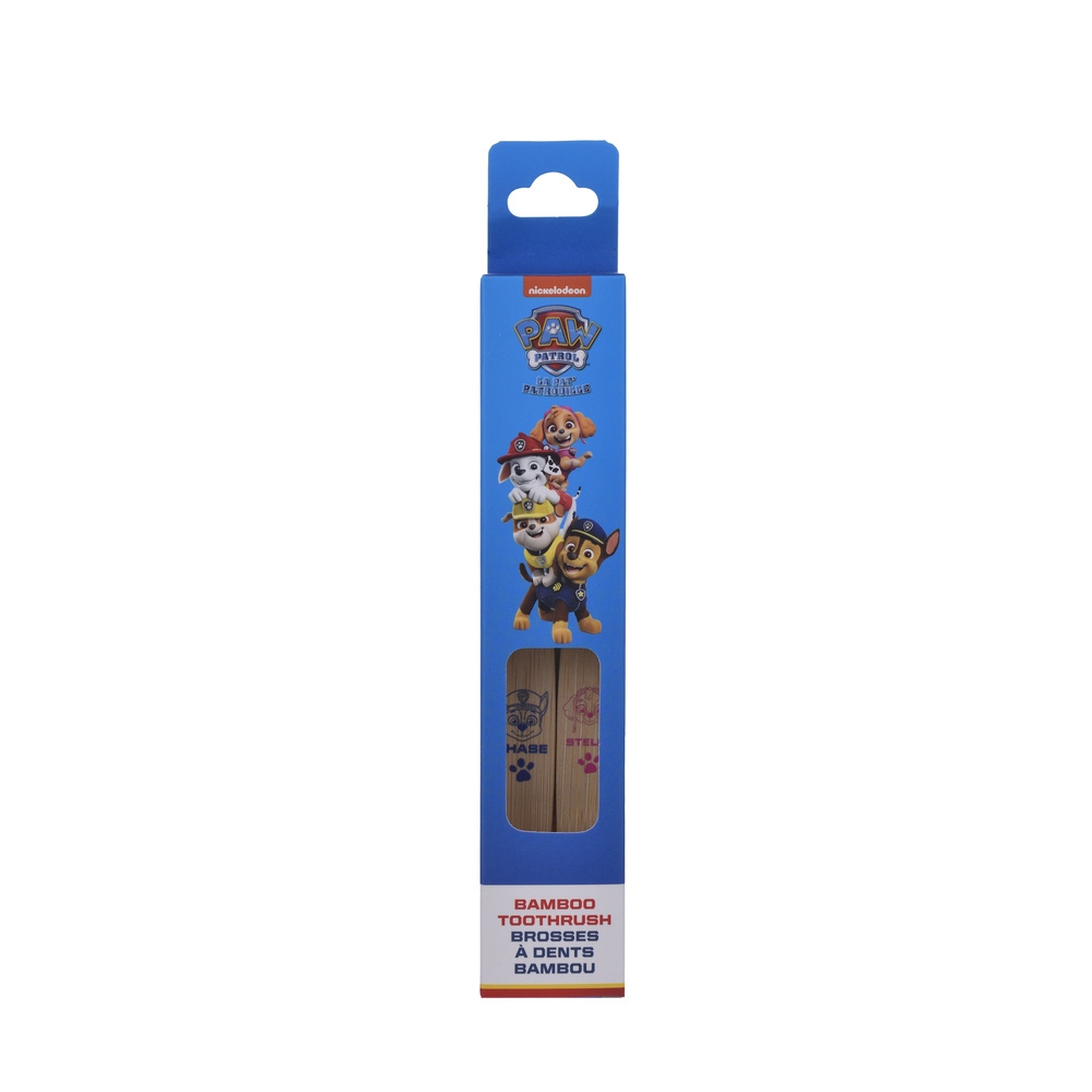 takecare Pat Patrouille Set de 2 brosses à dentsenfants bambou BROSSE A DENTS