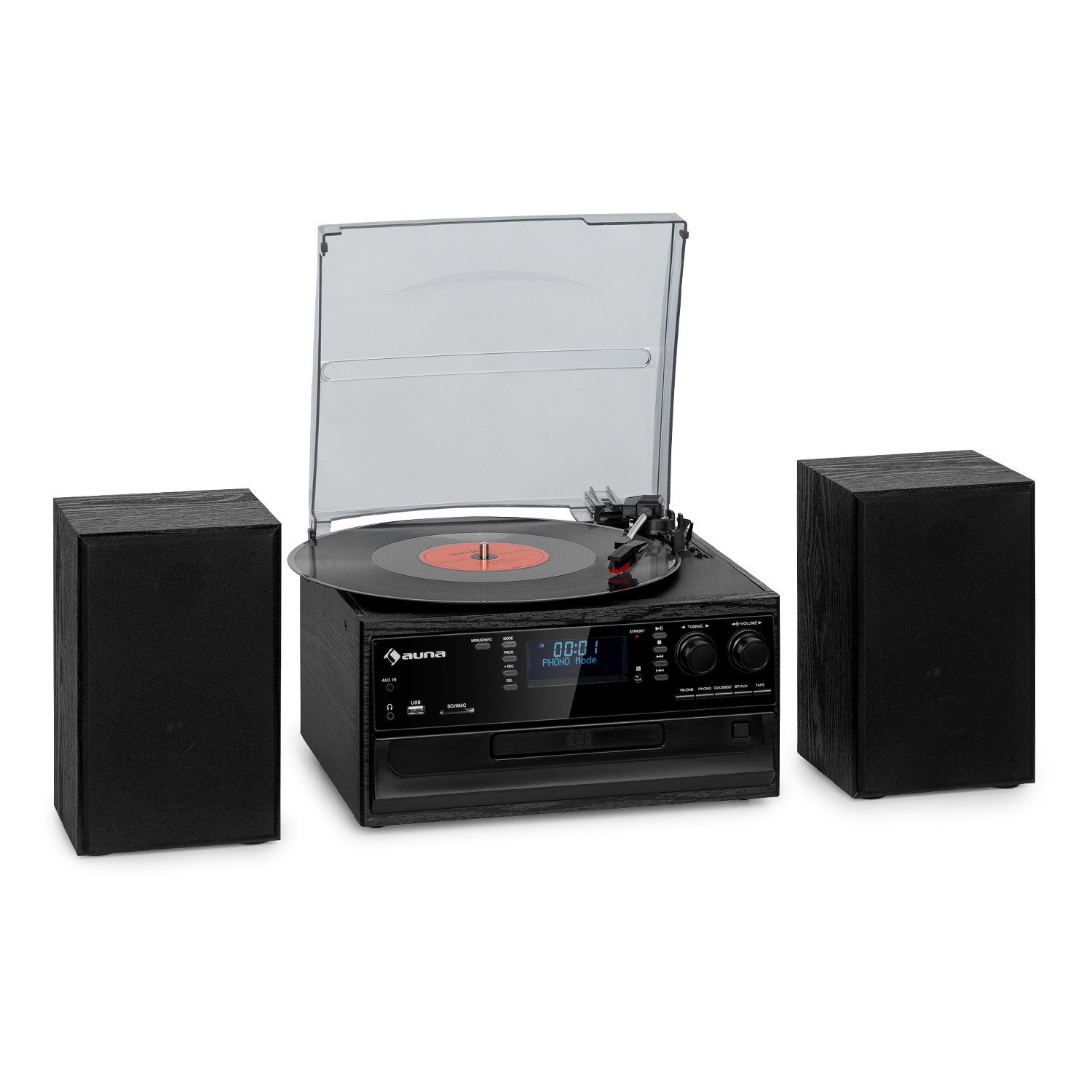 Auna Oakland DAB Plus Stereoanlage (FM und DAB+ Radiotuner)