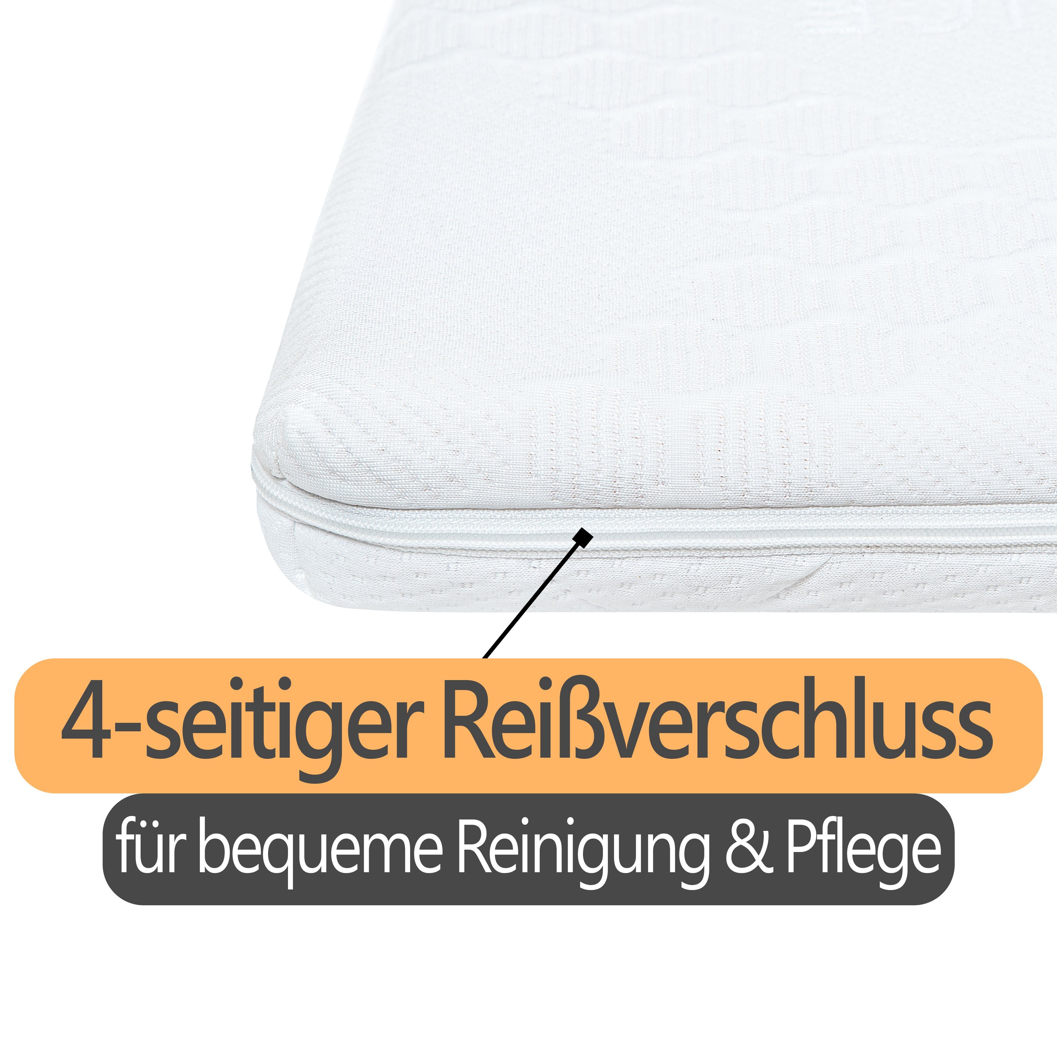 Topper Sommer-Wintertopper bequeme Matratzenauflage für Bett & Boxspringbett, wonello, 6 cm hoch, Gelschaum, Matratzentopper mit kühlender Sommerseite, zertifiziert & waschbar