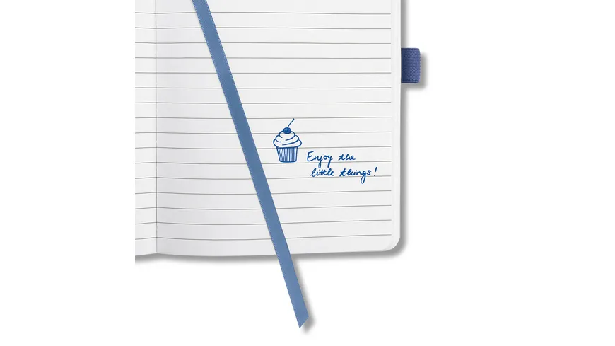 sigel Jolie Notizbuch liniert Pastel Blue 135 x 203 x 16mm