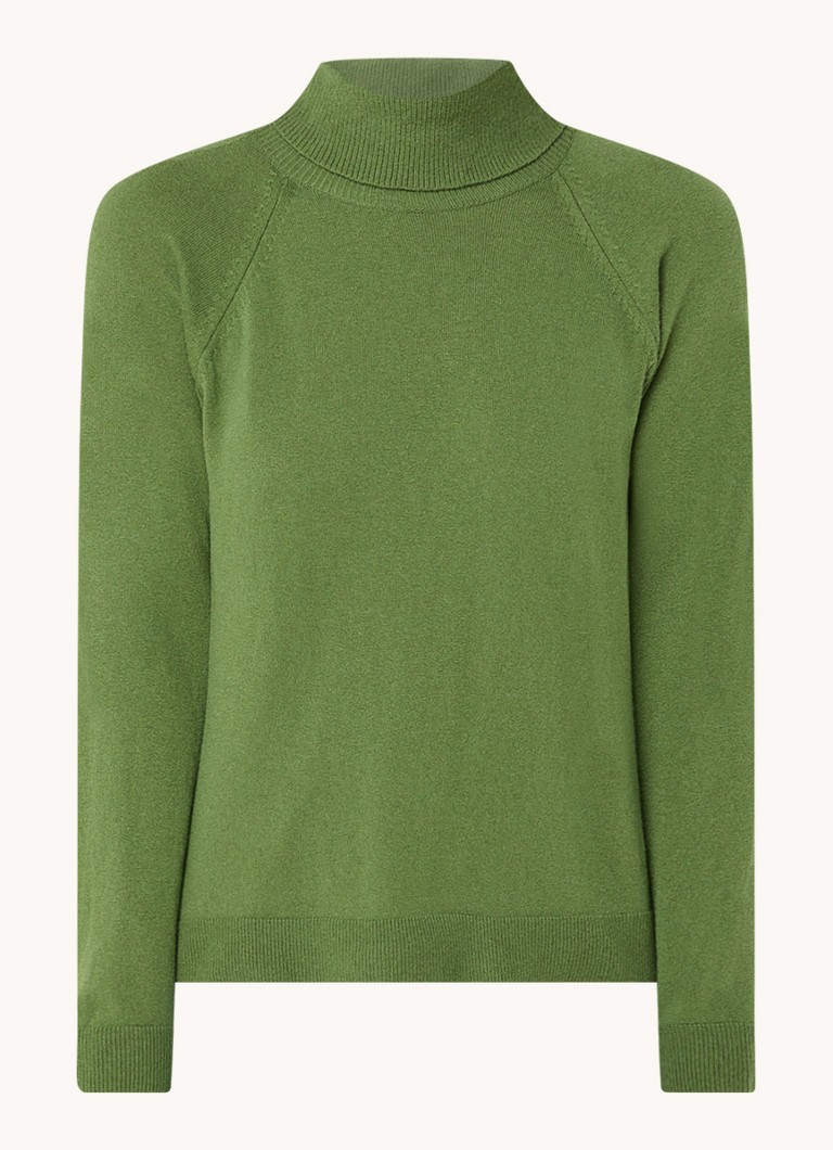 Maglione a collo alto Benetton in maglia fine misto cashmere