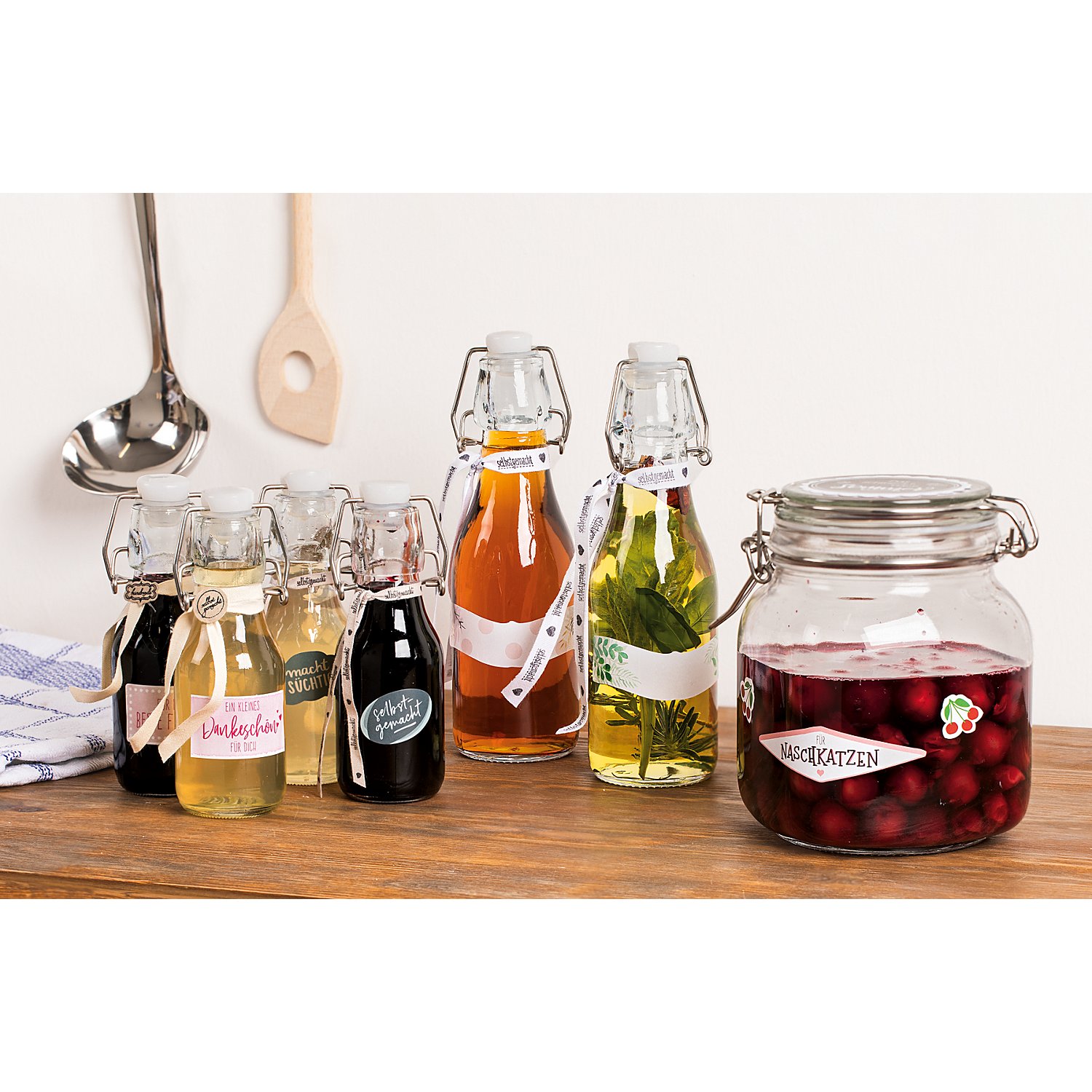 Glas-Bügelflaschen 250 ml, 2 Stück
