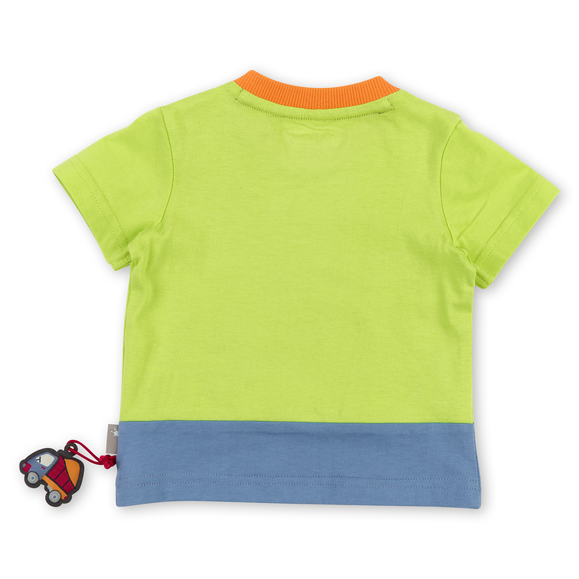 Hellgrünes Baby T-Shirt Truck Stop