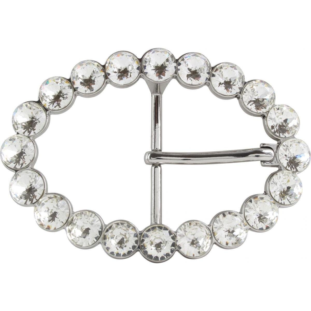 BELTINGER Gürtelschnalle Valence 4,0cm - Gürtelschließe 40mm - Dorn-Schließe mit Strass - Gürte
