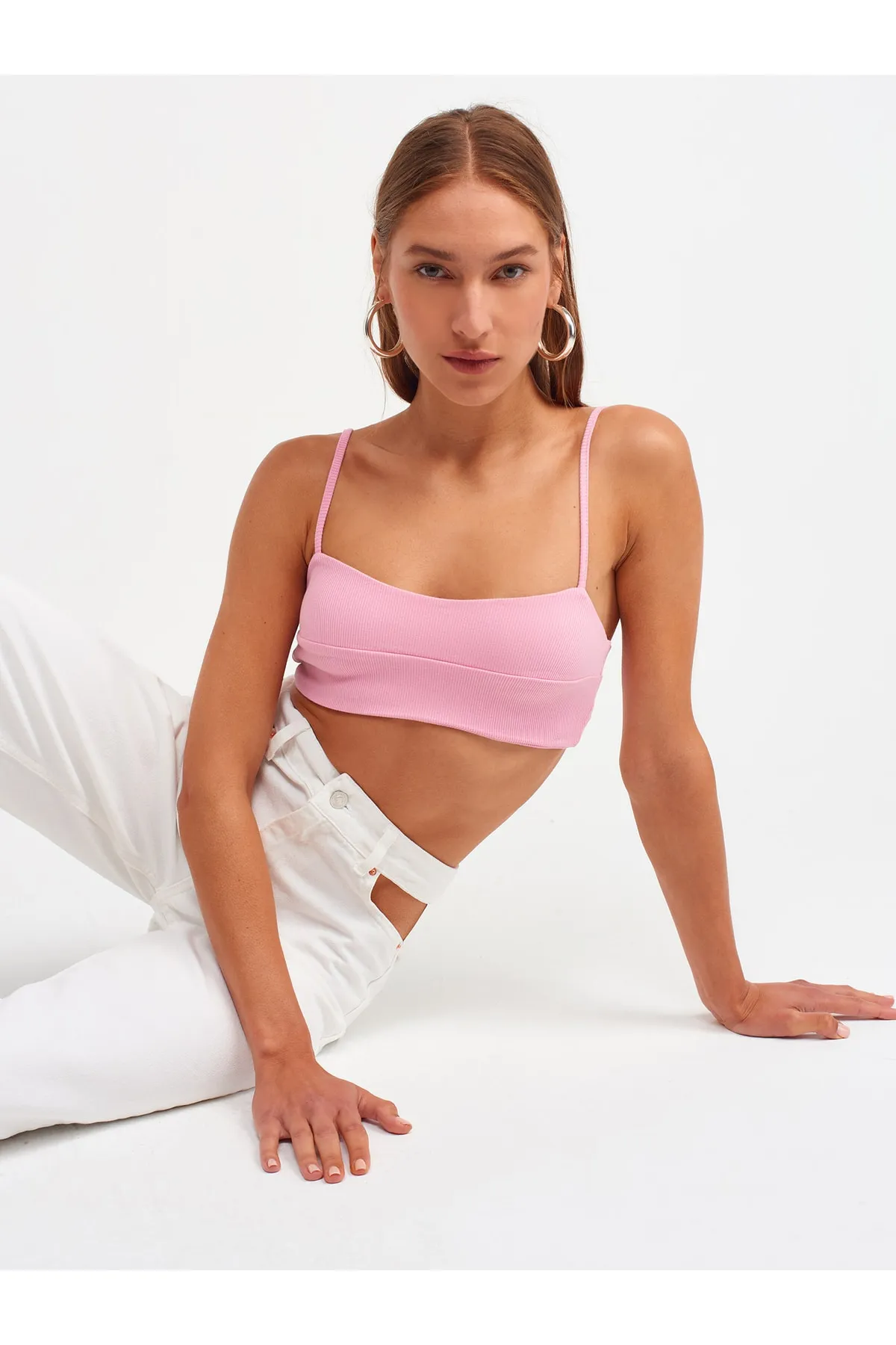 Dilvin  3744 Kordel-Trägertop Fuchsia