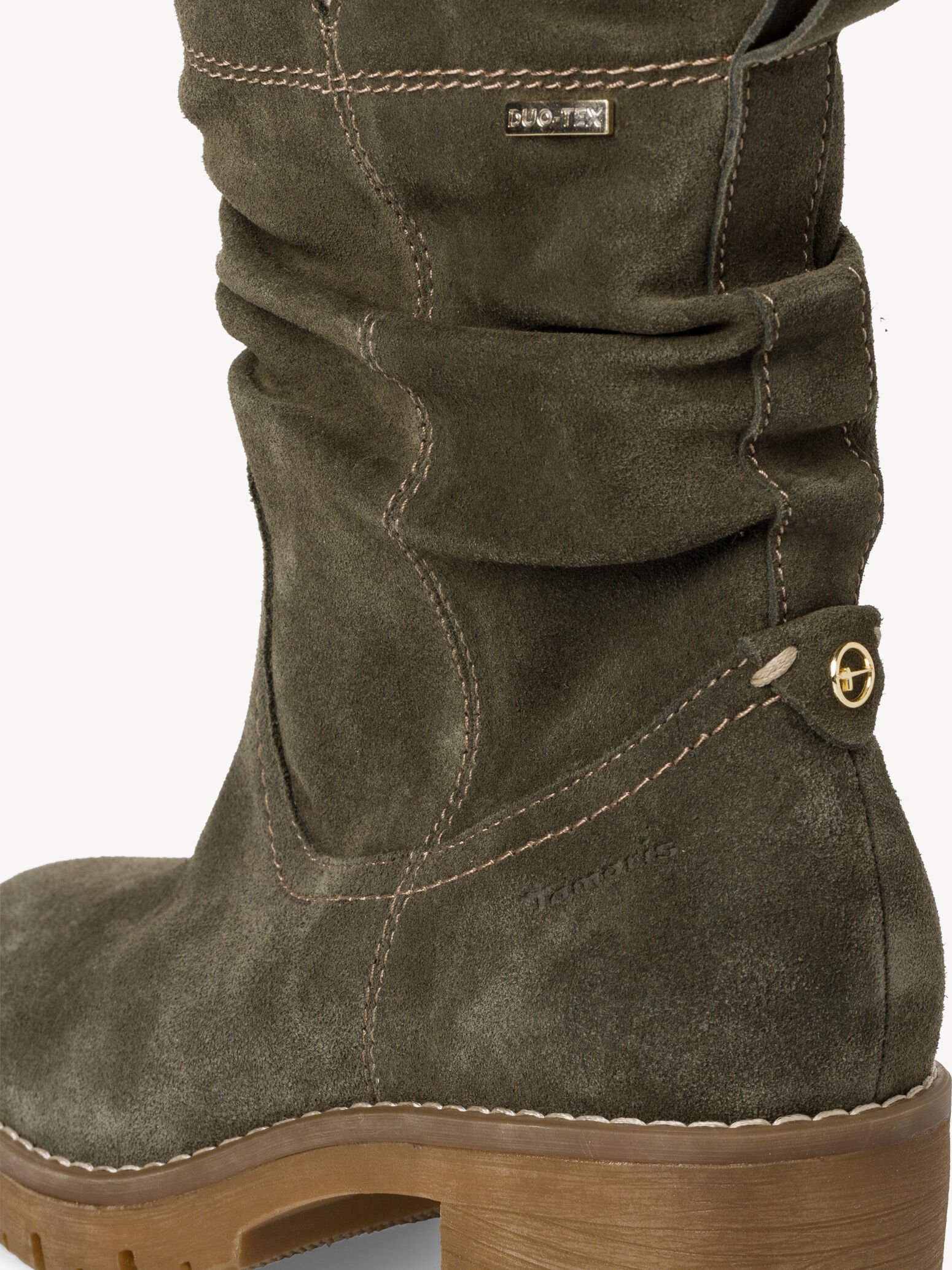 Bottine en cuir - vert
