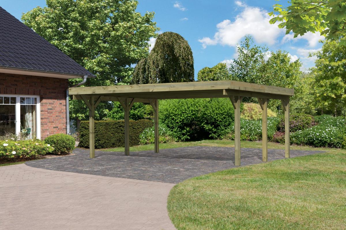 Woodfeeling Doppelcarport Classic 1A