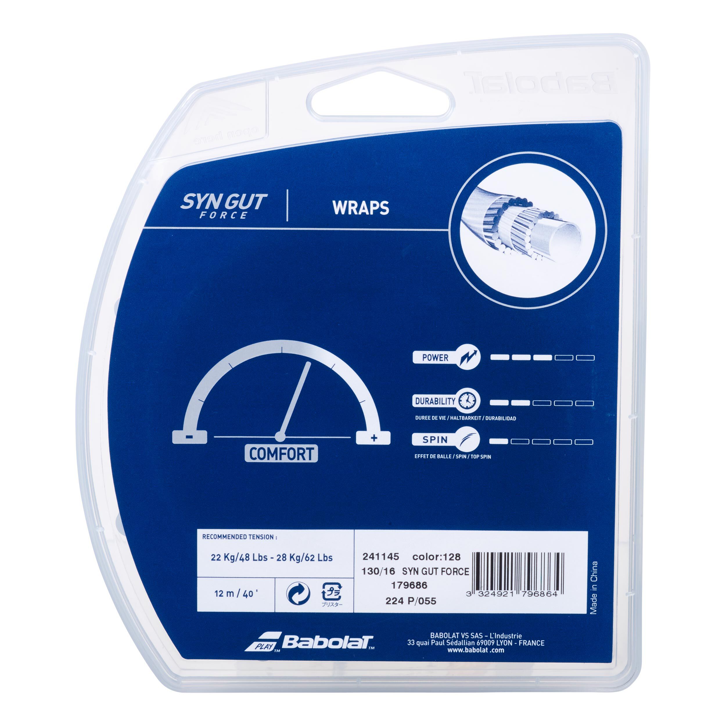 Synthetic Gut Force Saitenset 12m - Nude