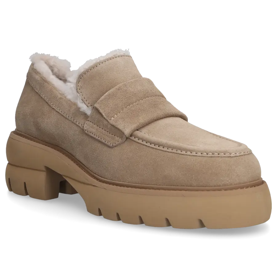 305 SOBE - Loafer CHAPLIN Veloursleder - beige
