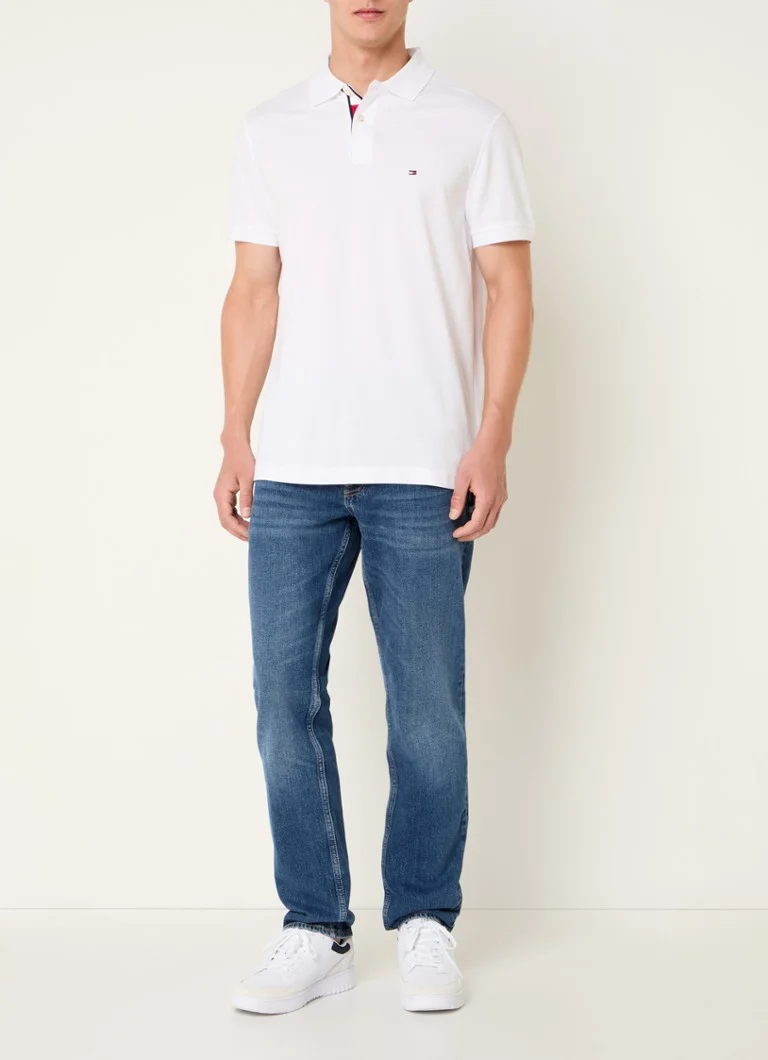 Jeansy Tommy Hilfiger Denton z prostą nogawką, średnie wyblaknięcie