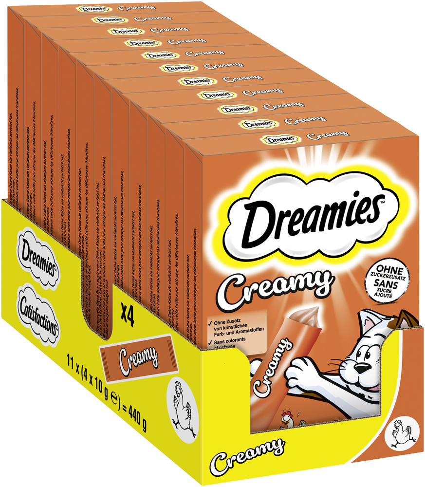 Dreamies Snacks Dreamies Creamy Snack 4x10g Huhn