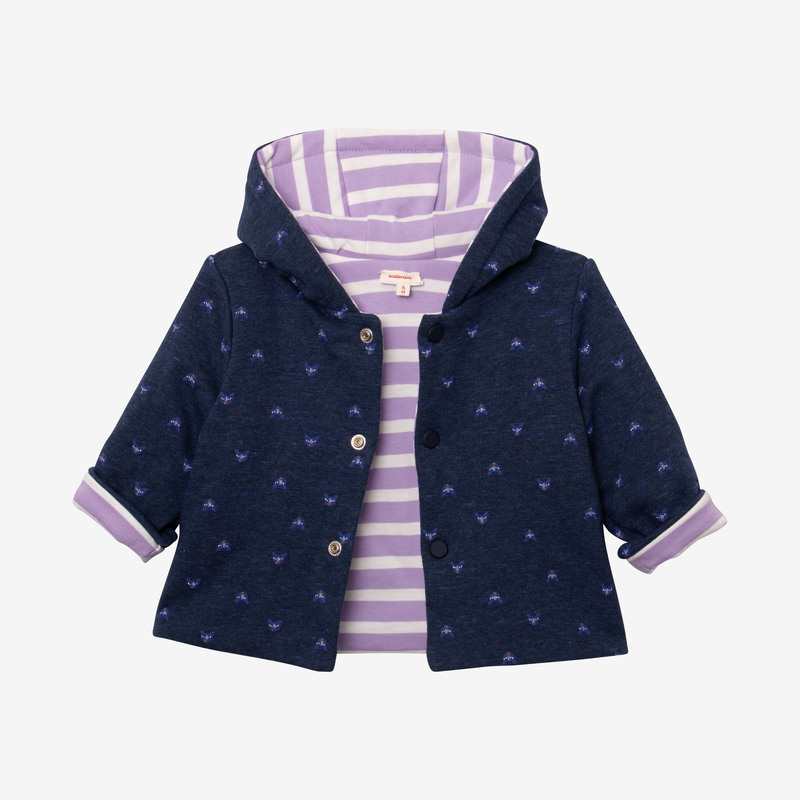 Veste bébé garçon réversible bleu Catimini