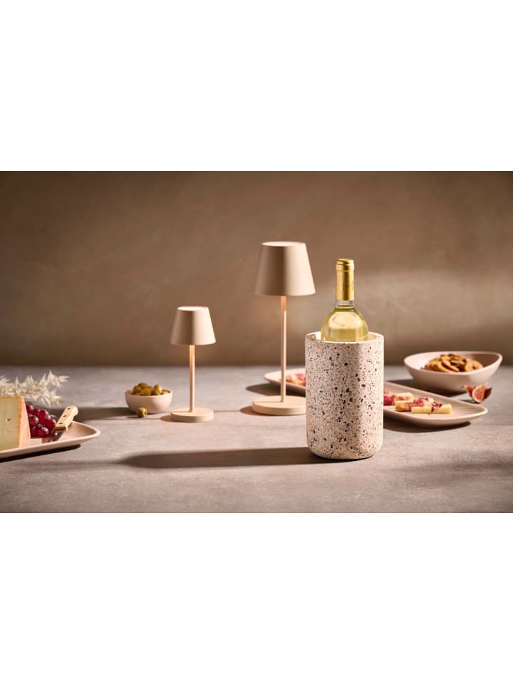 APS Flaschenkühler Beton  in sandfarben/ beige Ø 12,5 cm, H: 19 cm günstig kaufen onesize