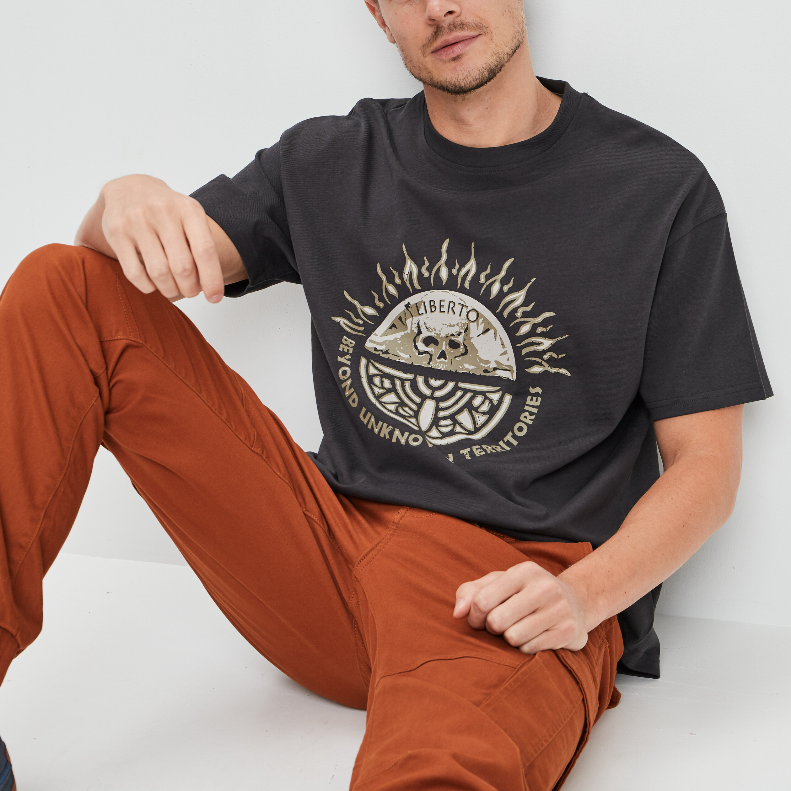T-shirt Liberto gris foncé homme | La Halle